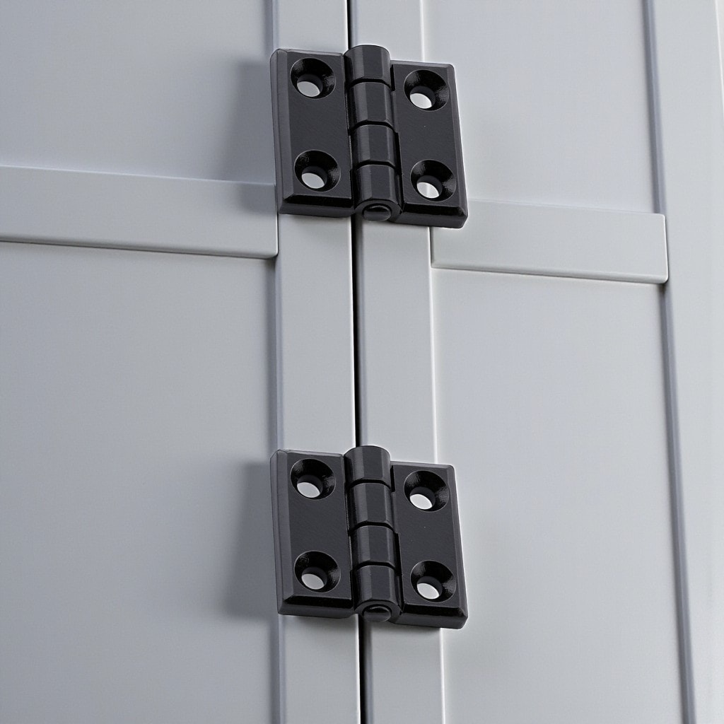 Siyah Metal 4 ADET SET Yaprak Menteşe 30x30mm Dayanıklı Mobilya Kapı Dolap Çekmece Kapak Aksesuar