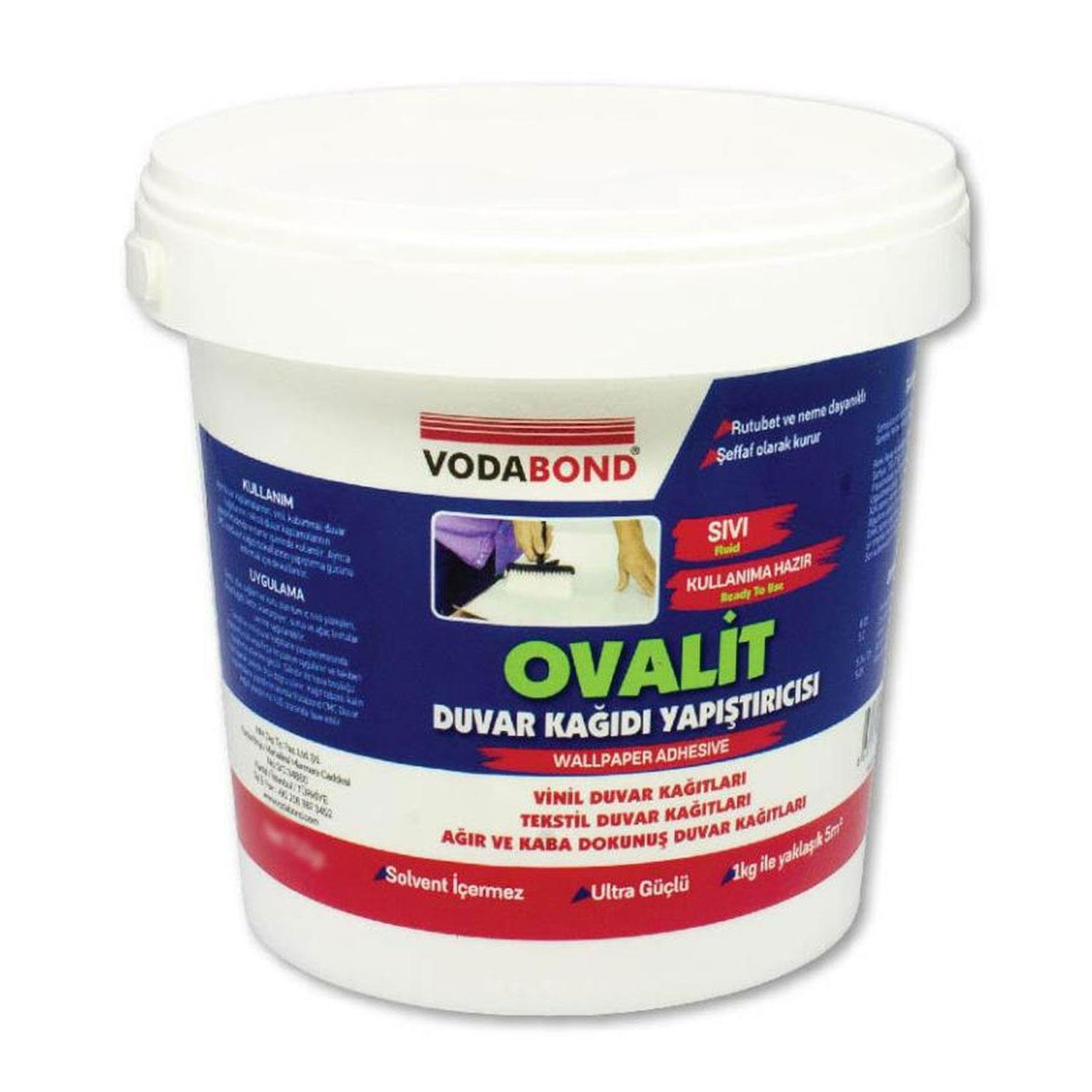 Hazır Ovalit Tekstil Vinil Duvar Kağıdı Tutkalı Yapıştırıcısı 750 Gr