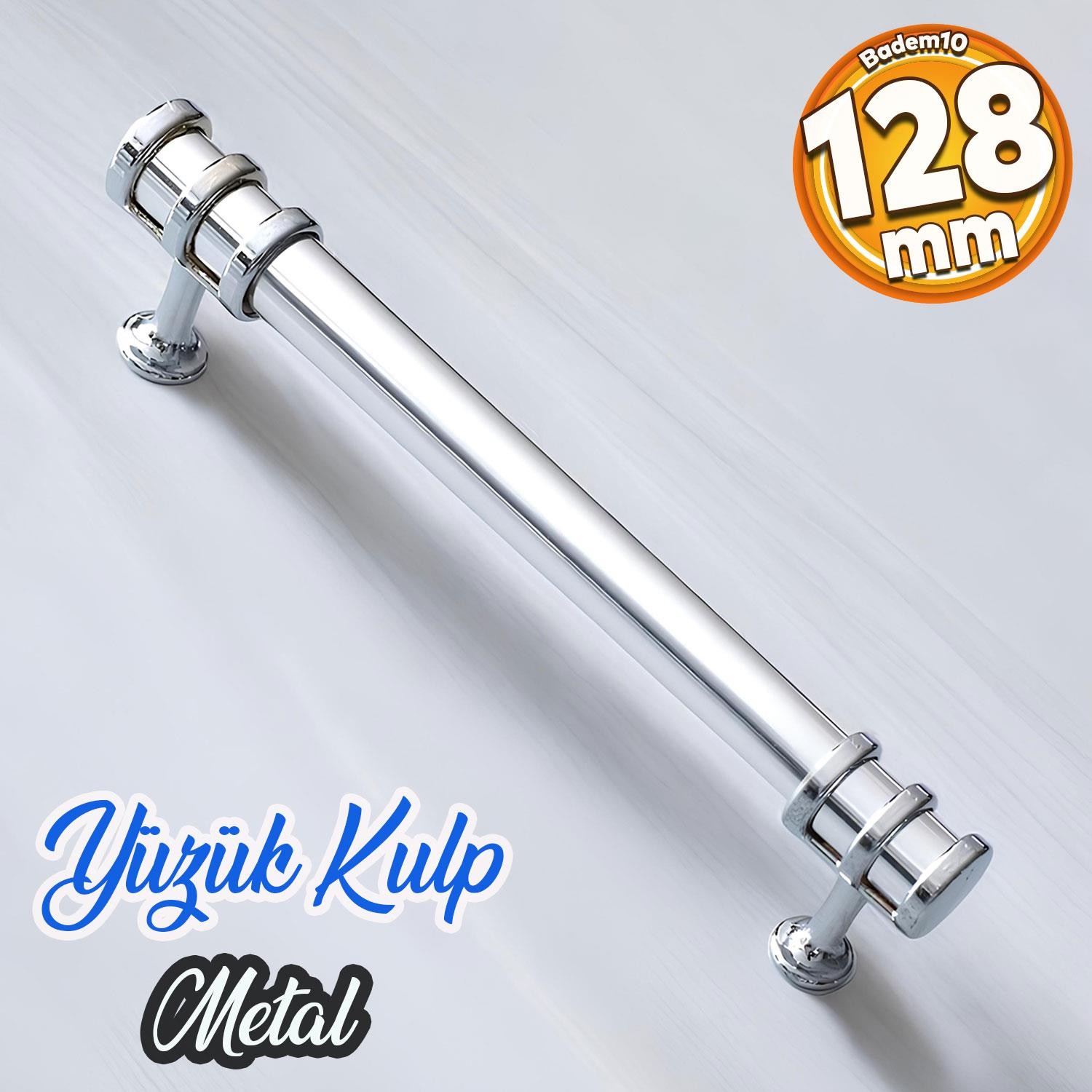 Yüzük Kulp 128 Krom Metal Mobilya Çekmece Mutfak Kapak Dolap Kulpları Dolabı Kulbu Kulpu 12.8 cm