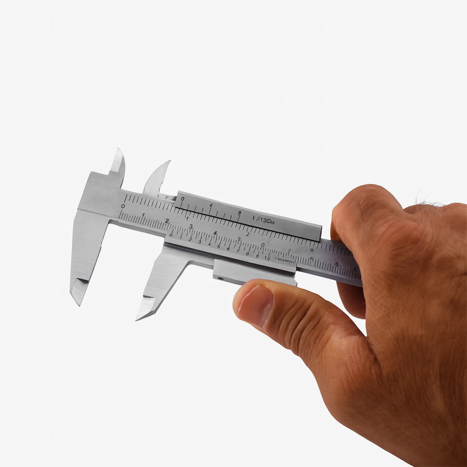 (0.05 Hassasiyet) Kilitli Mekanik Kumpas Monoblok Metal Gövde 150 mm İç Dış Derinlik Ölçüm Aleti