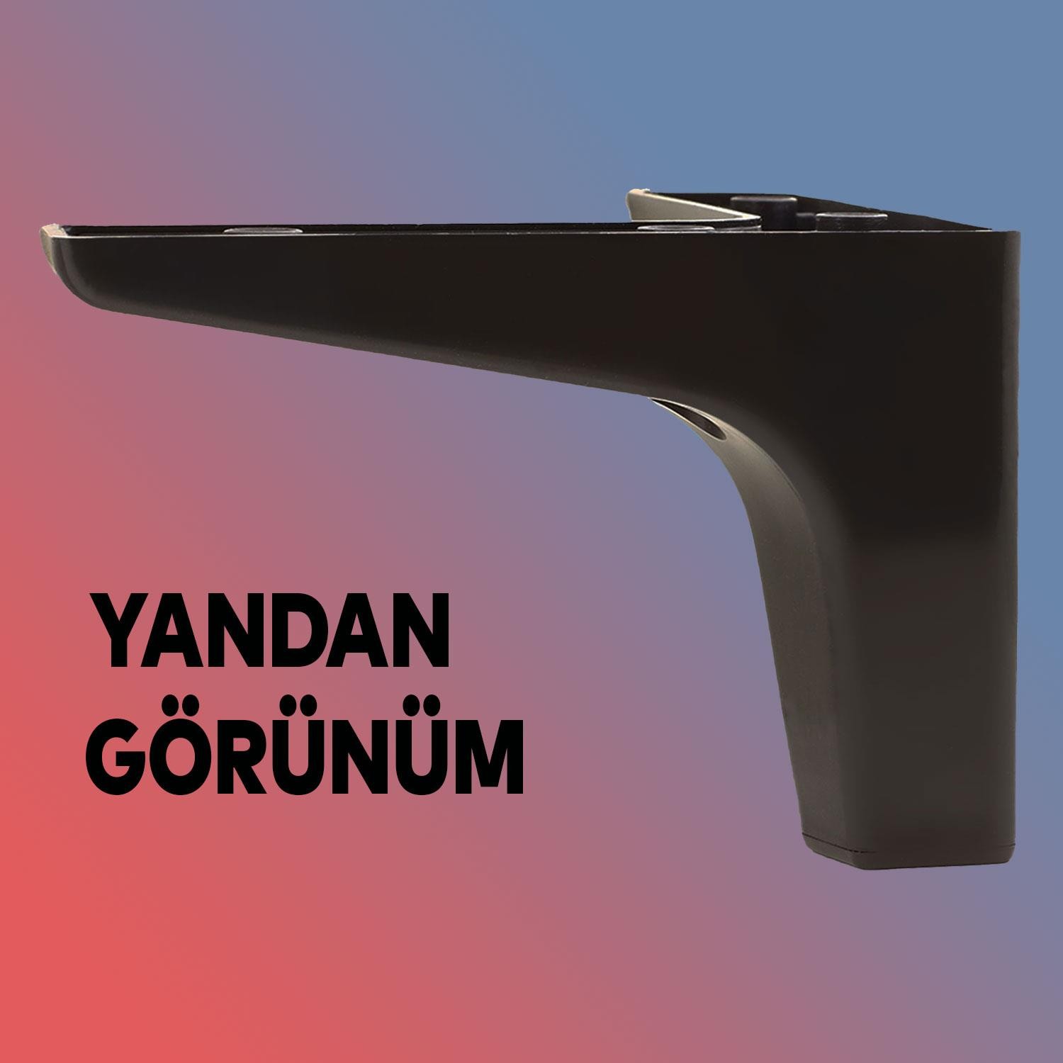 Sedef Lüks Mobilya Kanepe Sehpa Tv Ünitesi Koltuk Ayağı 12 Cm Siyah Baza Ayakları