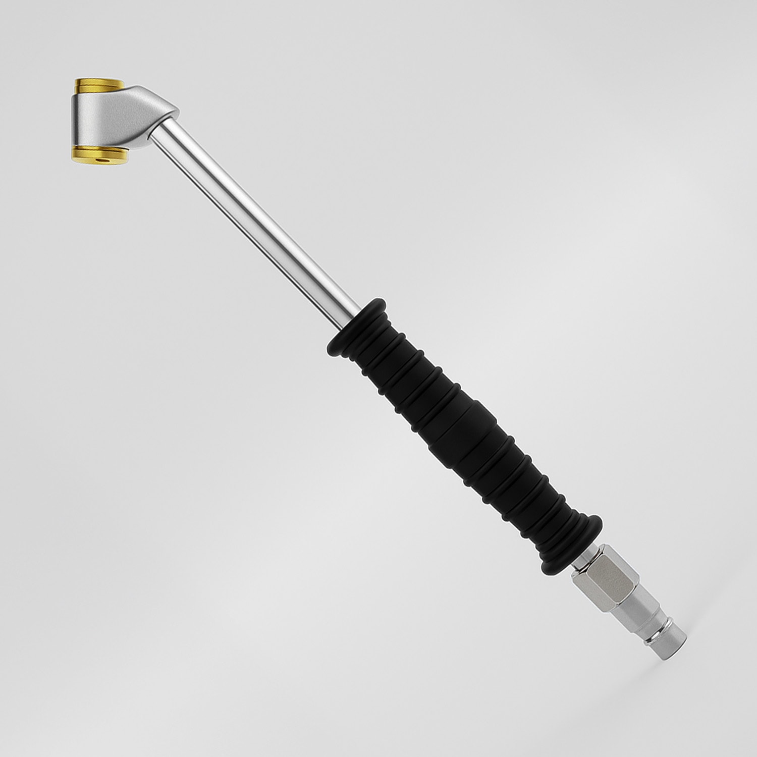 Euro Girişli Küresel Hortum Giriş Kompresör Lastik Şişirme Hava Basma Jakı Siyah