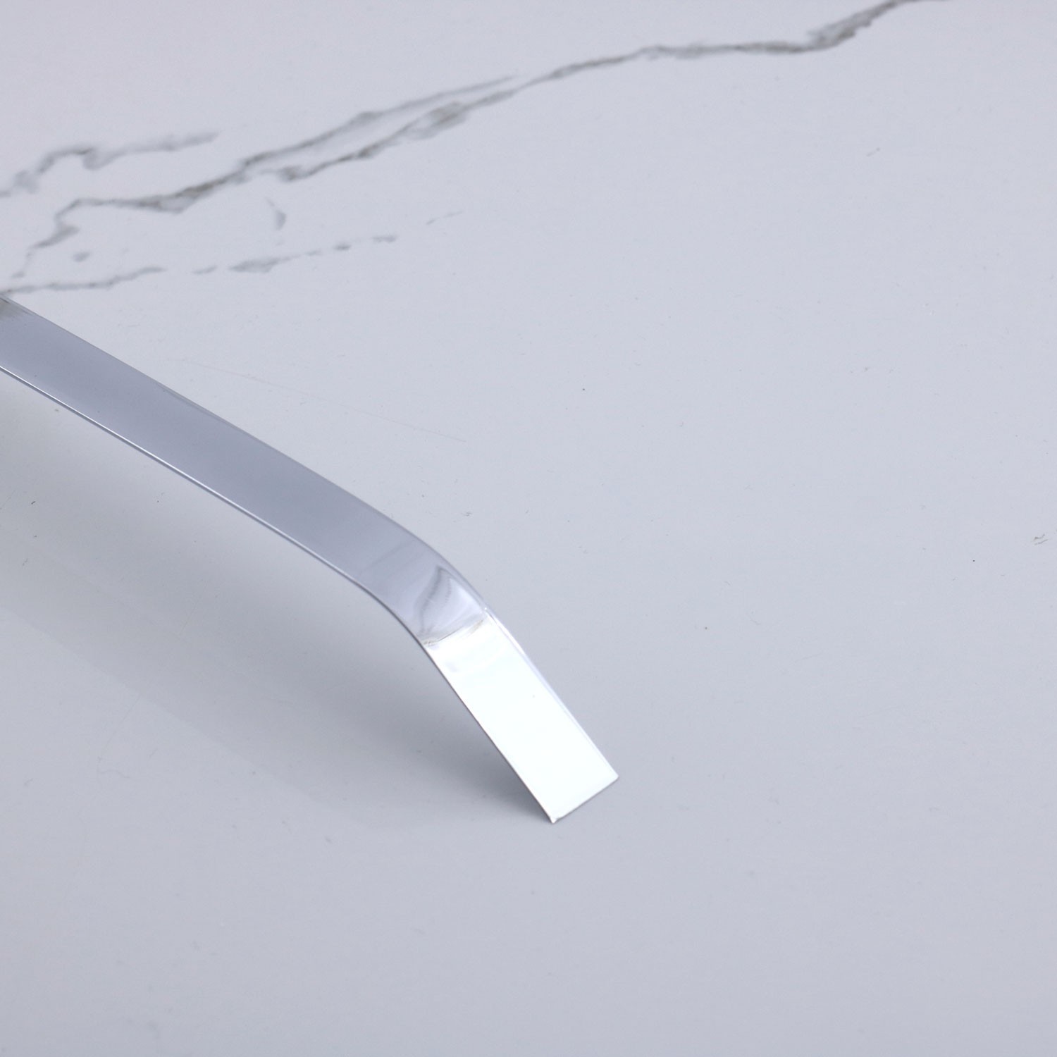 Şahin Krom Gümüş Metal Kulp 224 mm - 22.4 cm Mobilya Çekmece Mutfak Dolabı Dolap Kulpları Kulb Kulpu