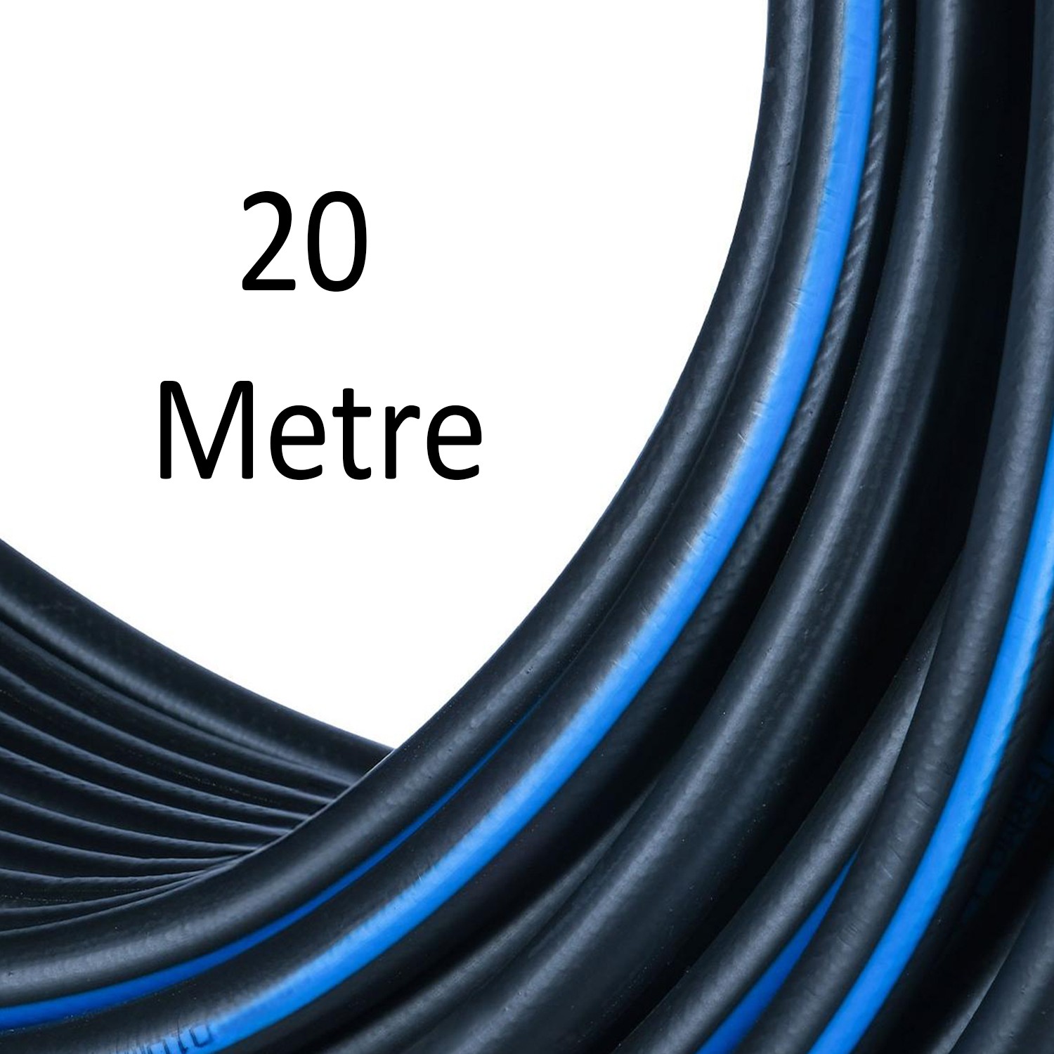 Termo Kauçuklu Bahçe Hortumu 20 Metre Dayanıklı 3 Katlı Sağlam Su Sulama Yıkama Hortum 12.5 mm 1/2"