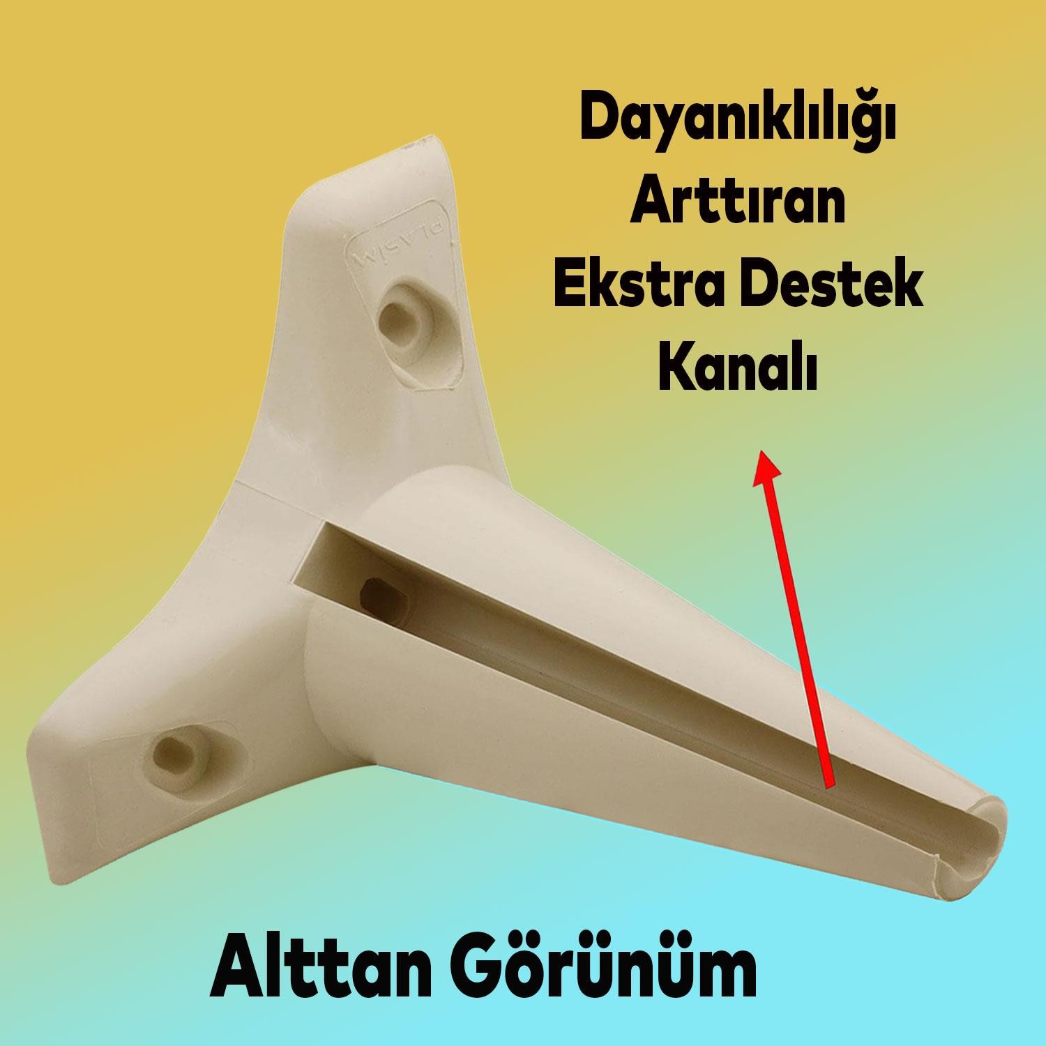 Aspen Lüks Mobilya Kanepe Koltuk Tv Ünitesi Baza Yükseltici Ayağı Ayakları 15 Cm Krem Ayak