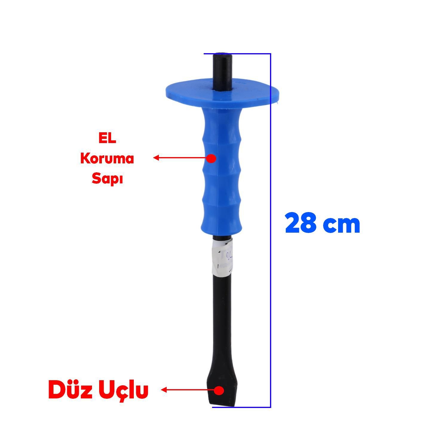 Murç Düz Uç Kırıcı Keski Beton Kaya Taş Maden Delici Hilti Ucu 28 cm