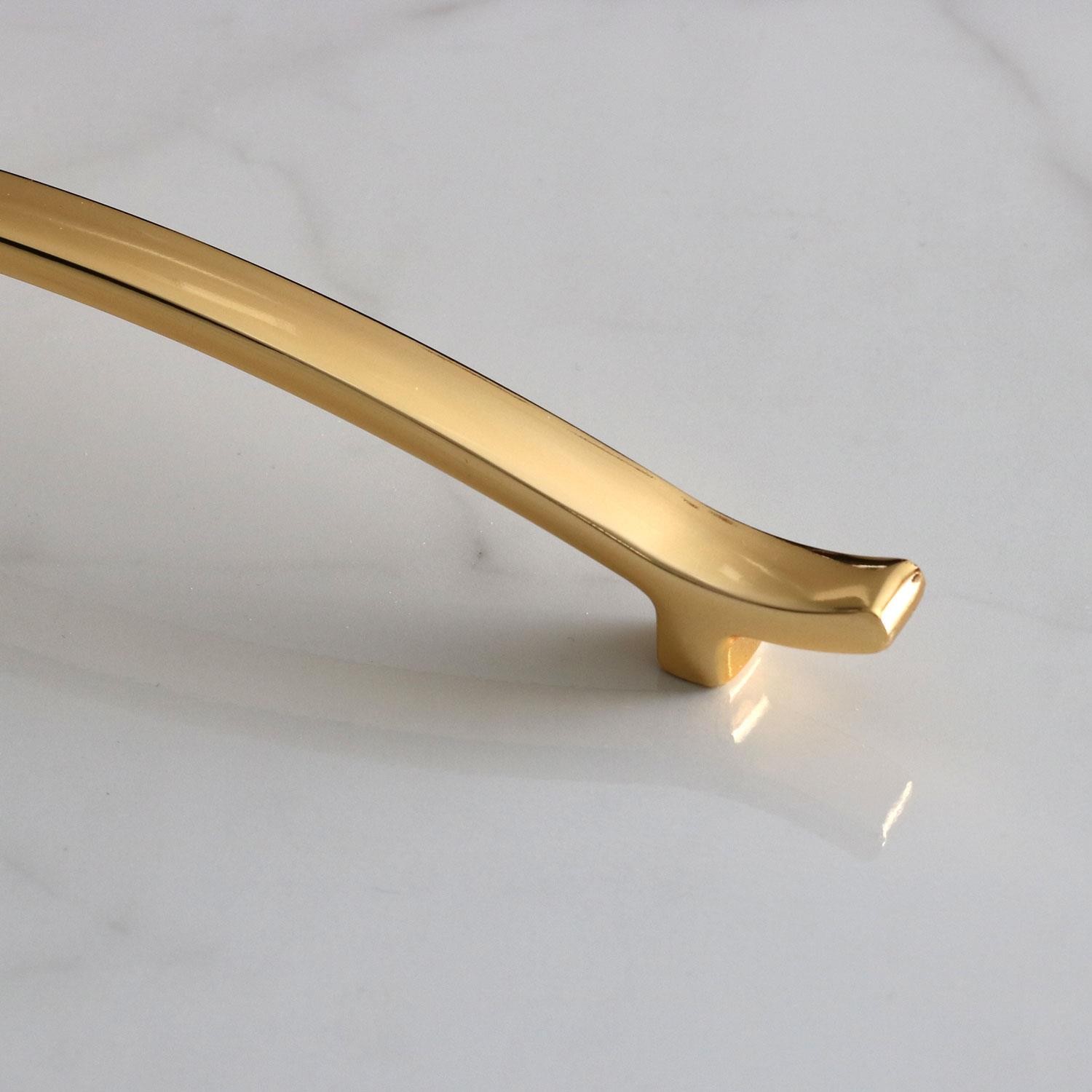 Merve (160 MM-16 CM) Gold Altın Metal Kulp Çekmece Mobilya Mutfak Dolap Kulpları Dolabı Kulbu Kulpu