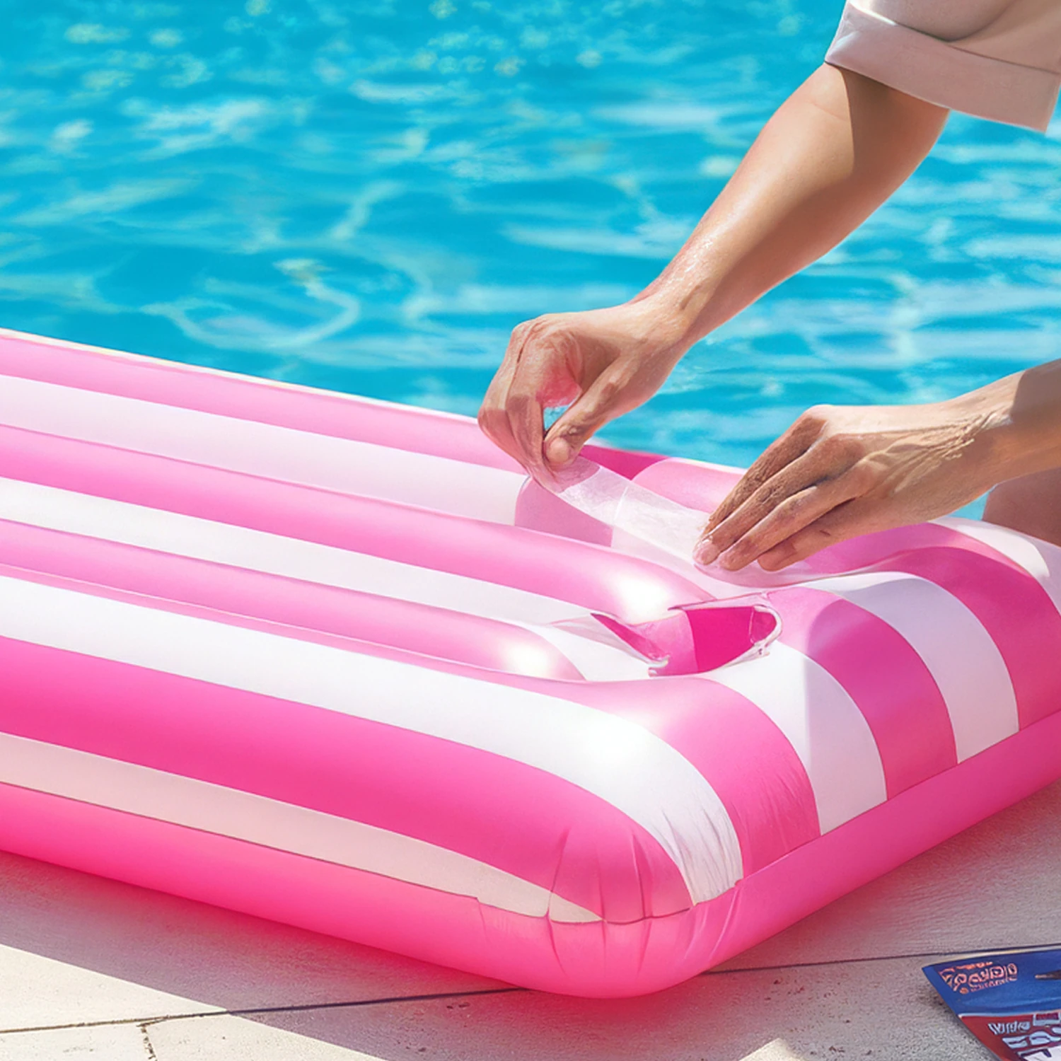 Suya Dayanıklı 8 Adet Patlak Yama Bandı Deniz Yatağı Deniz Topu Şişme Havuz Tamir Bandı