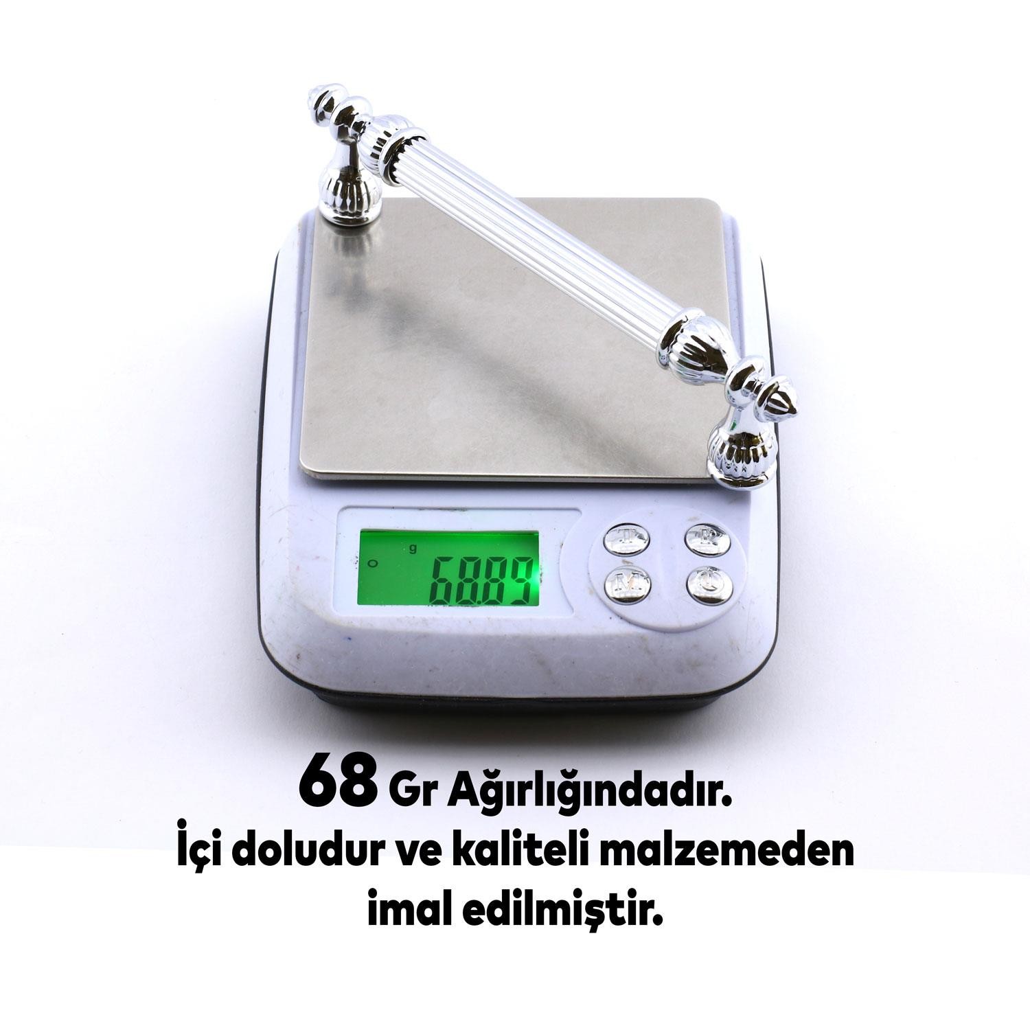 Şah Kulp Mobilya Mutfak Dolabı Çekmece Dolap Kulpları Kapak Kulpu Kulbu Krom Renk 128 mm Metal