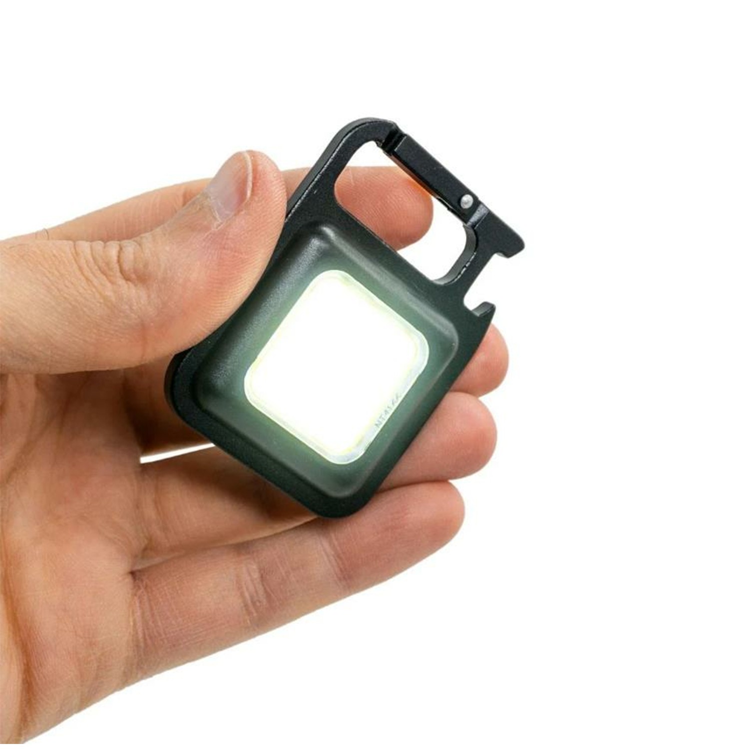 Mıknatıslı Mini Led El Feneri Anahtarlık Tipi Taşınabilir Kamp Lambası Şişe Açacağı 350 Lümen 2 Watt
