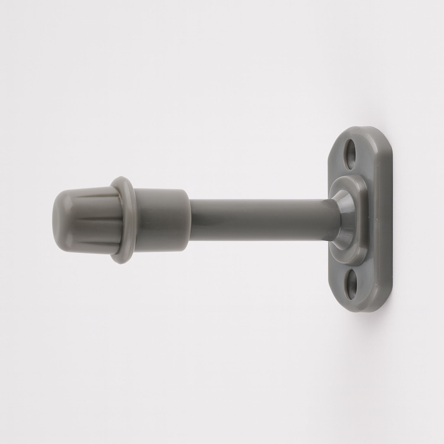 10 Adet Gri Mobilya Kapı Arkası Kolu Stoperi Tamponu 8 cm Plastik Stopu Durdurucusu Tutucu Tutacağı