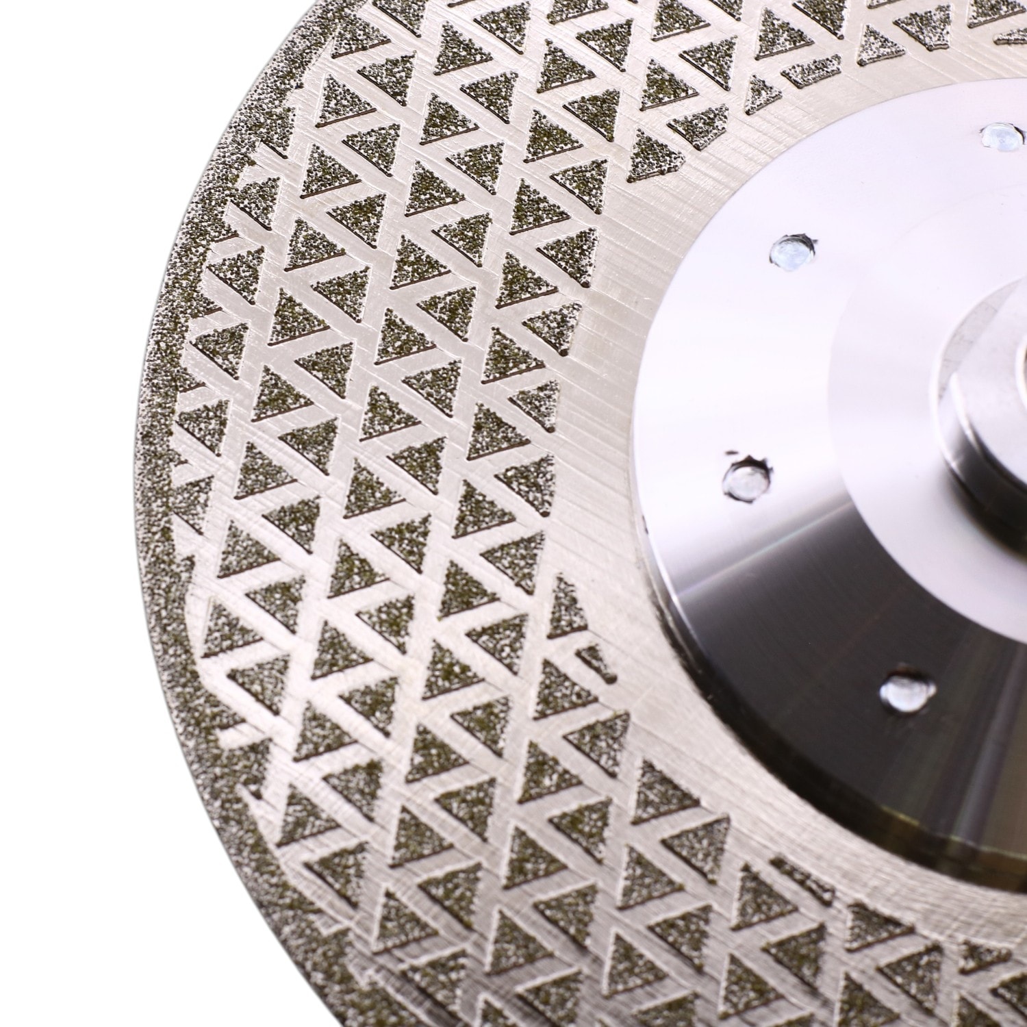  180 mm M14 Çift Taraflı Flanşlı Elektrolize Elmas Kesme Taşlama Testere Turbo Disk Mermer Kesim