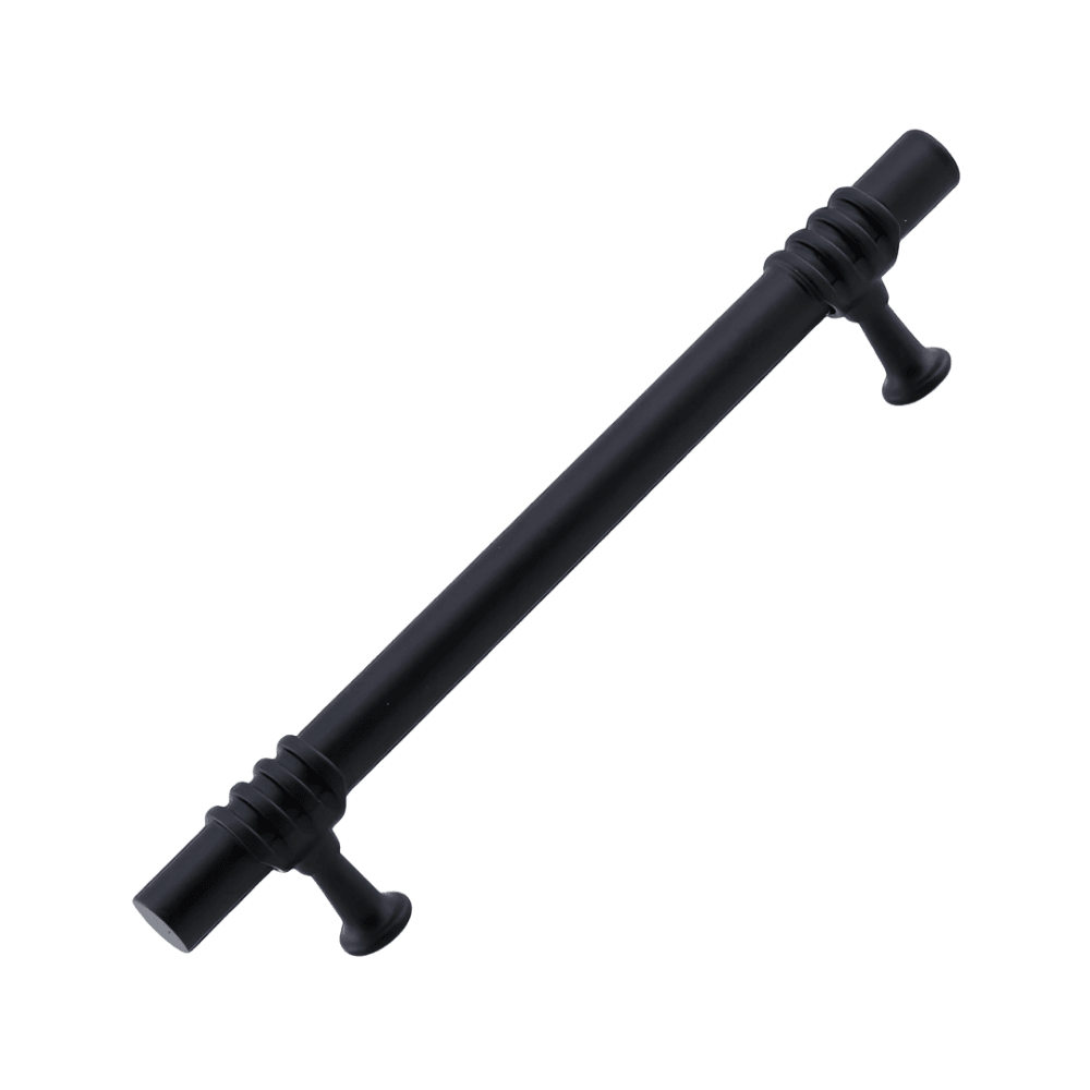 Eylül (128 mm - 12.8 cm) Siyah Metal Mobilya Mutfak Çekmece Dolap Dolabı Kapak Kulbu Kulpu Kulpları