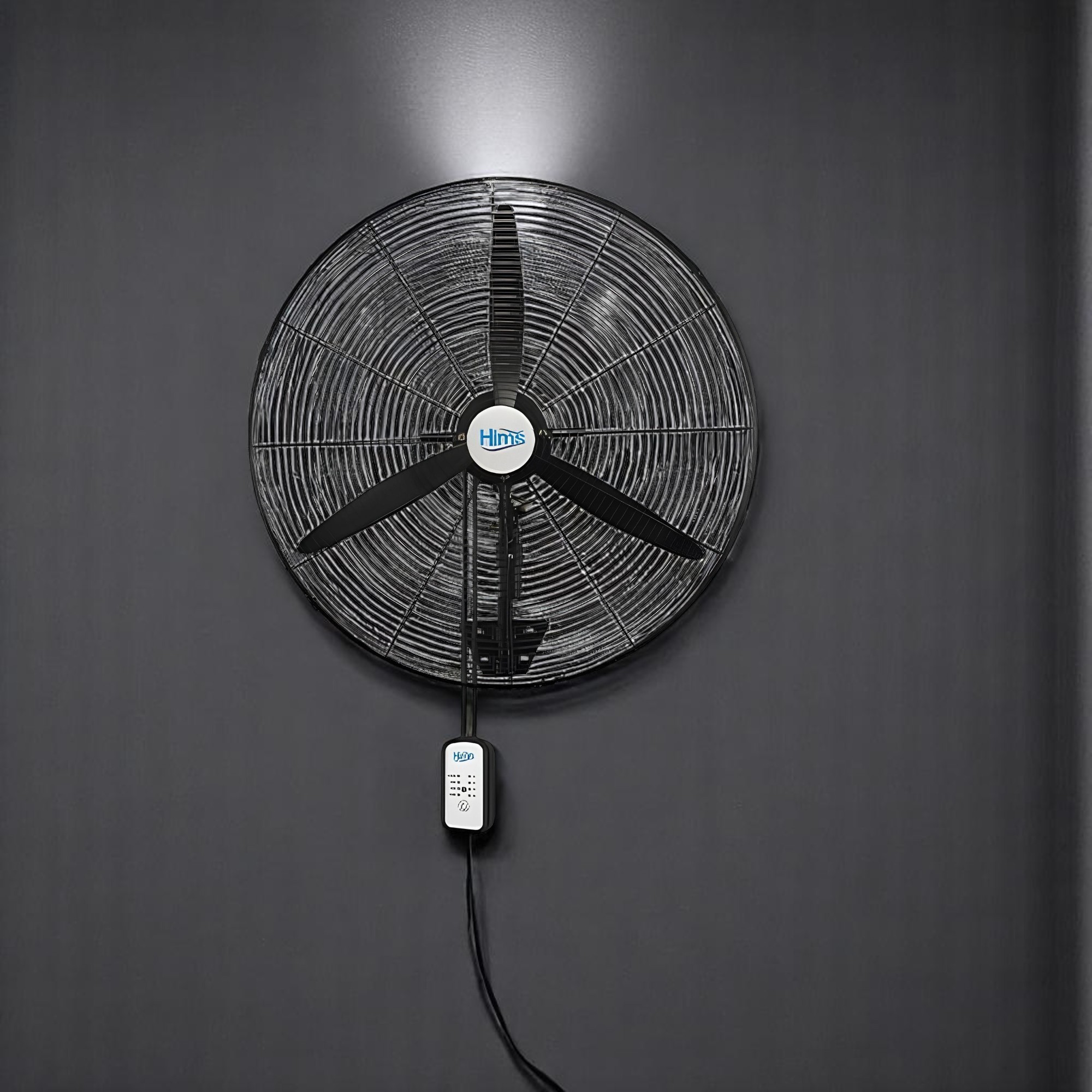 Sanayi Tipi Kumandalı 75 cm 210W Duvar Vantilatörü Endüstriyel Sessiz Duvara Monte Zincirli Fan