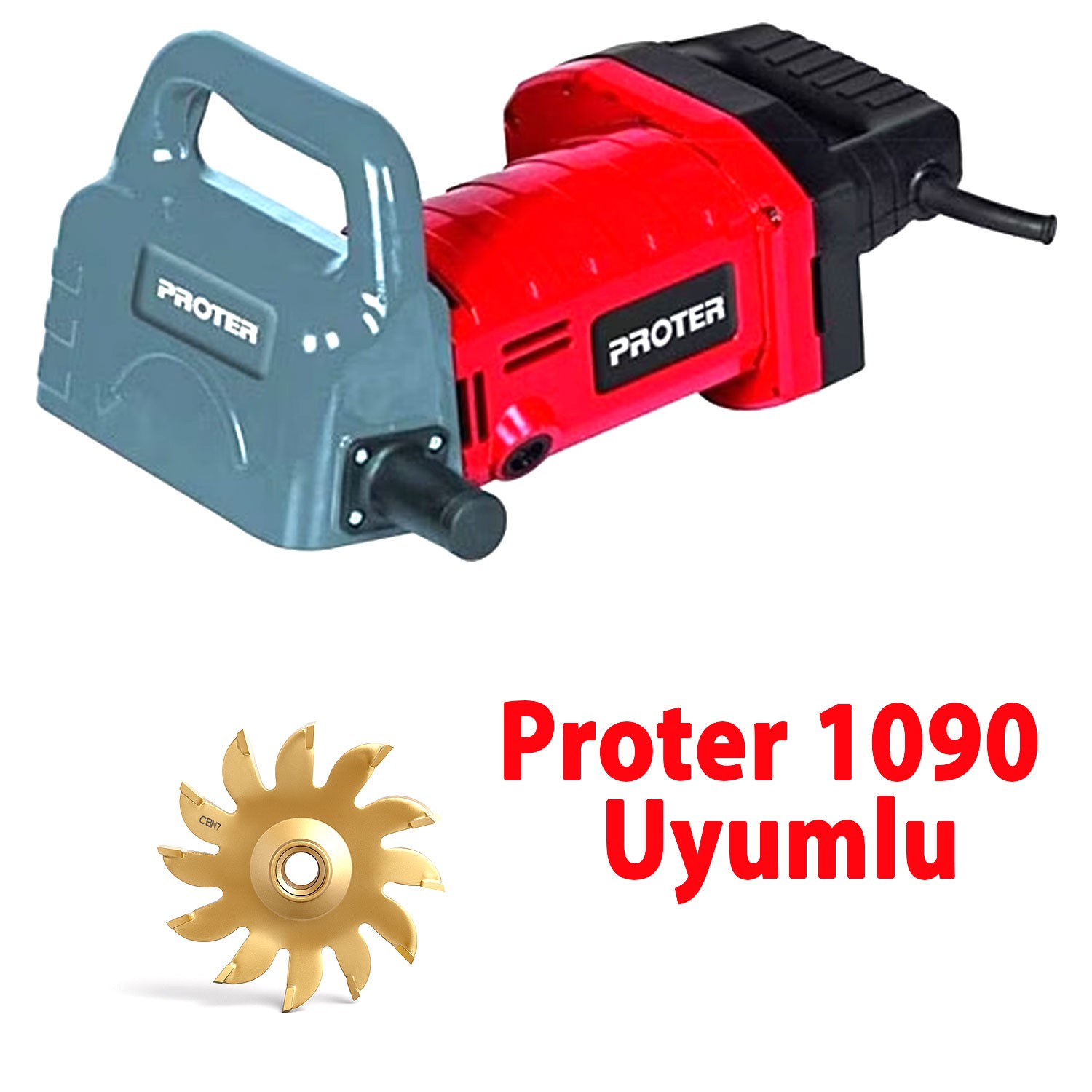 Kanal Açma Makinesi Yedek Bıçağı Proter 1090 Uyumlu Duvar Beton Kesim Kesme Delik Bıçak Disk 115 mm