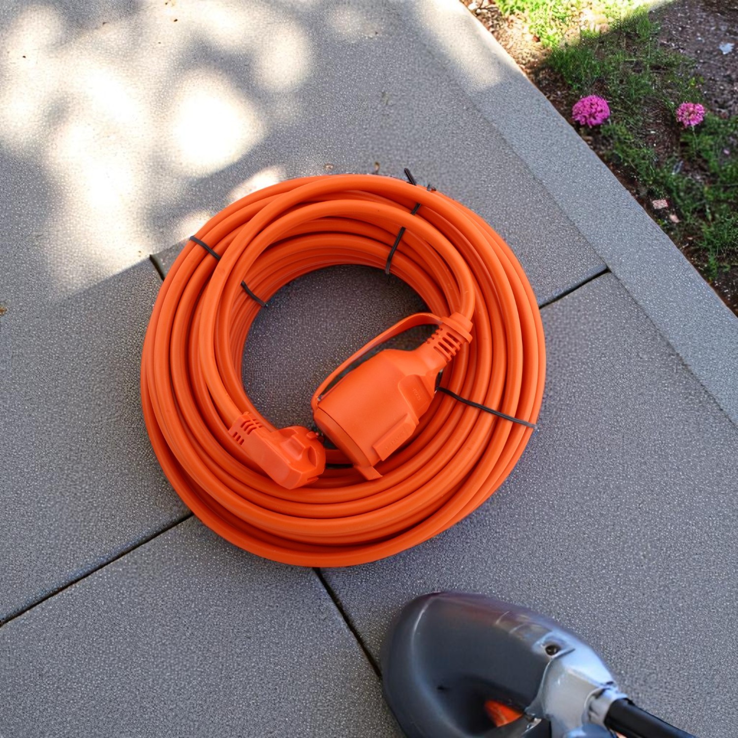 Uzatma Kablosu 3x1.5 mm 30 METRE Topraklı Kablolu Tekli Grup Fiş Priz Kapaklı Monofaze Ev Tipi