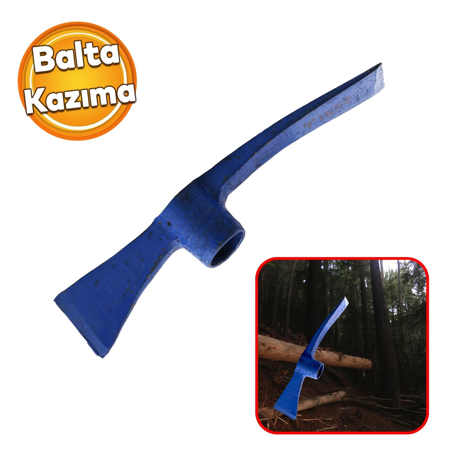 Baltalı Kazma Toprak Kazıma Çukur Açma Aleti Ağaç Kesme Odun Kırma Nacak 