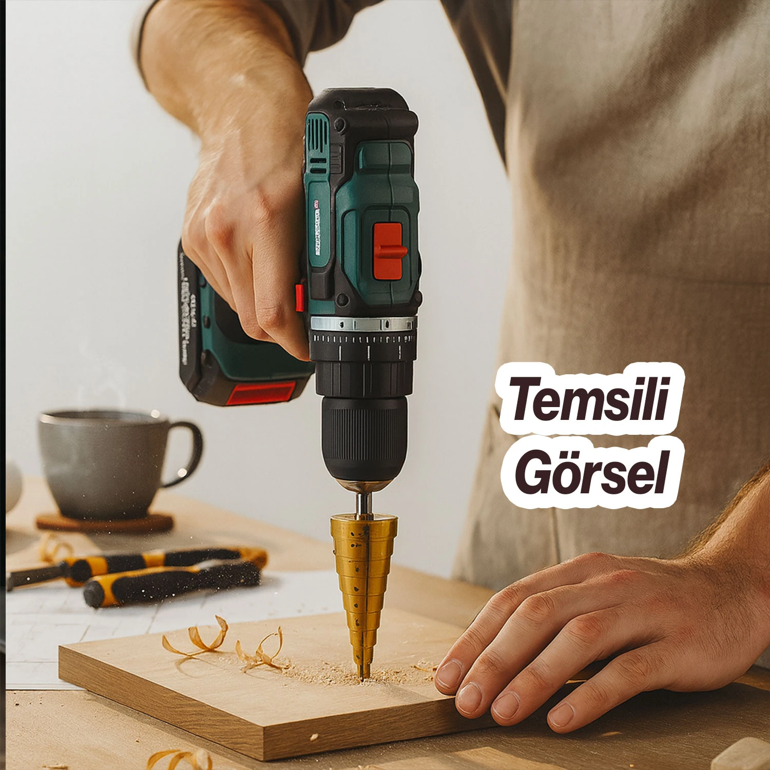 Kademeli Matkap Ucu 4 20 mm Titanyum Kaplama Metal Sac Delme Spiral Uç Seti Konik Basamaklı Çelik