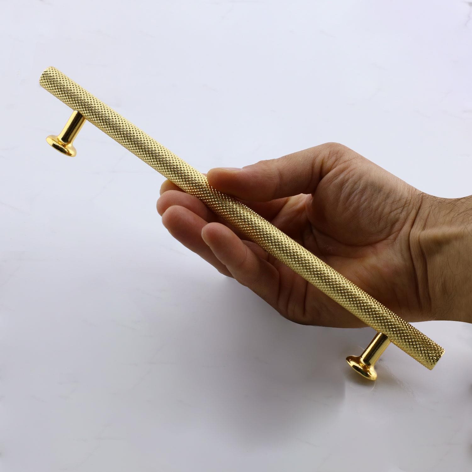 Doruk Kulp 192 mm Altın Gold Metal Mobilya Çekmece Mutfak Dolabı Dolap Kulpları Kapak Kulpu Kulbu