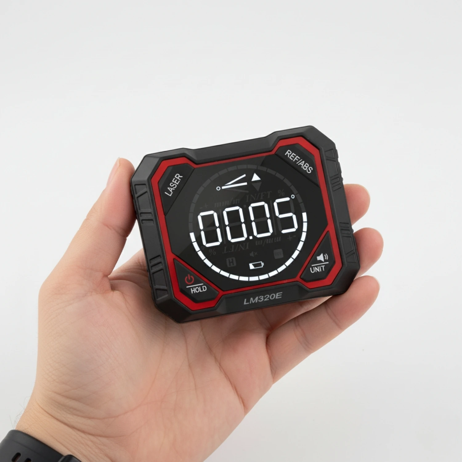 Dijital Manyetik Açı Ölçer Alüminyum Gövdeli Lazerli Type-C Şarj Girişli Yüksek Hassasiyetli