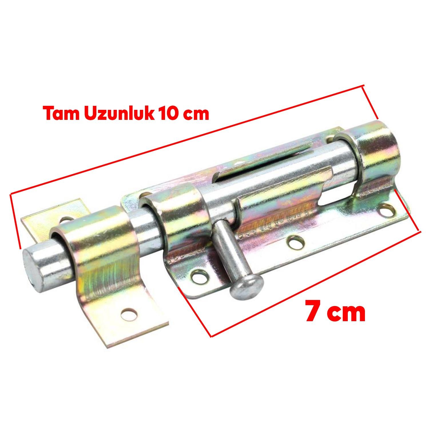 Dirim Demir Doğrama Çelik Kapı Bahçe Kapı Sürgü Sürgüsü Kilit Kilid Güvenlik Küçük 7 cm