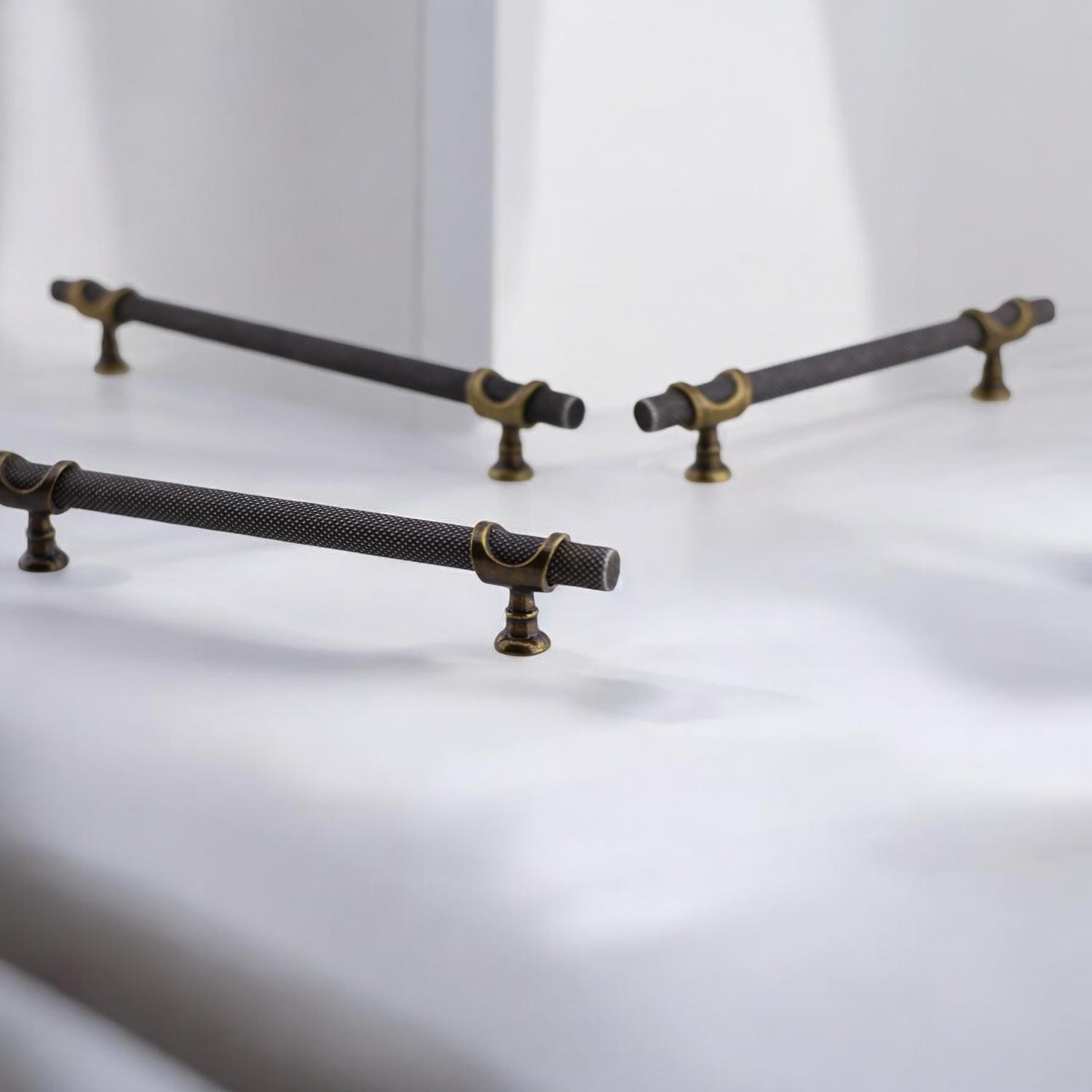 Arsin Eskitme Antik Sarı Metal Kulp 160 mm-16 cm Mobilya Mutfak Dolabı Dolap Kulpları Kulbu Çekmece