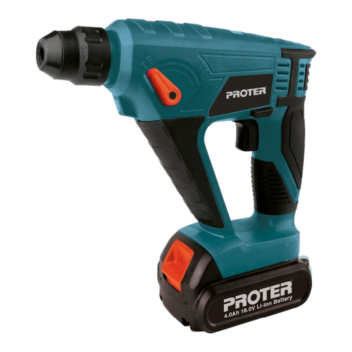 Proter PST840HD Şarjlı Çift Akülü Pnomatik Delici Matkap 18V 4.0Ah Çantalı