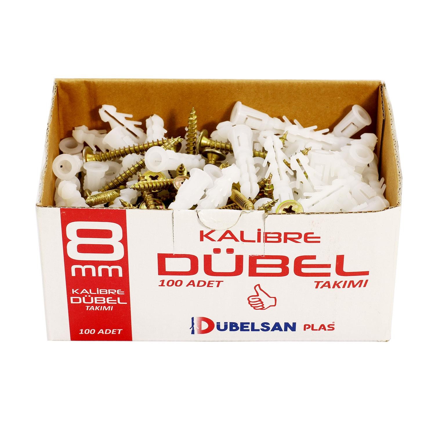 Dübelsan 8 mm Kalibre Dübel Vida 100 Adet