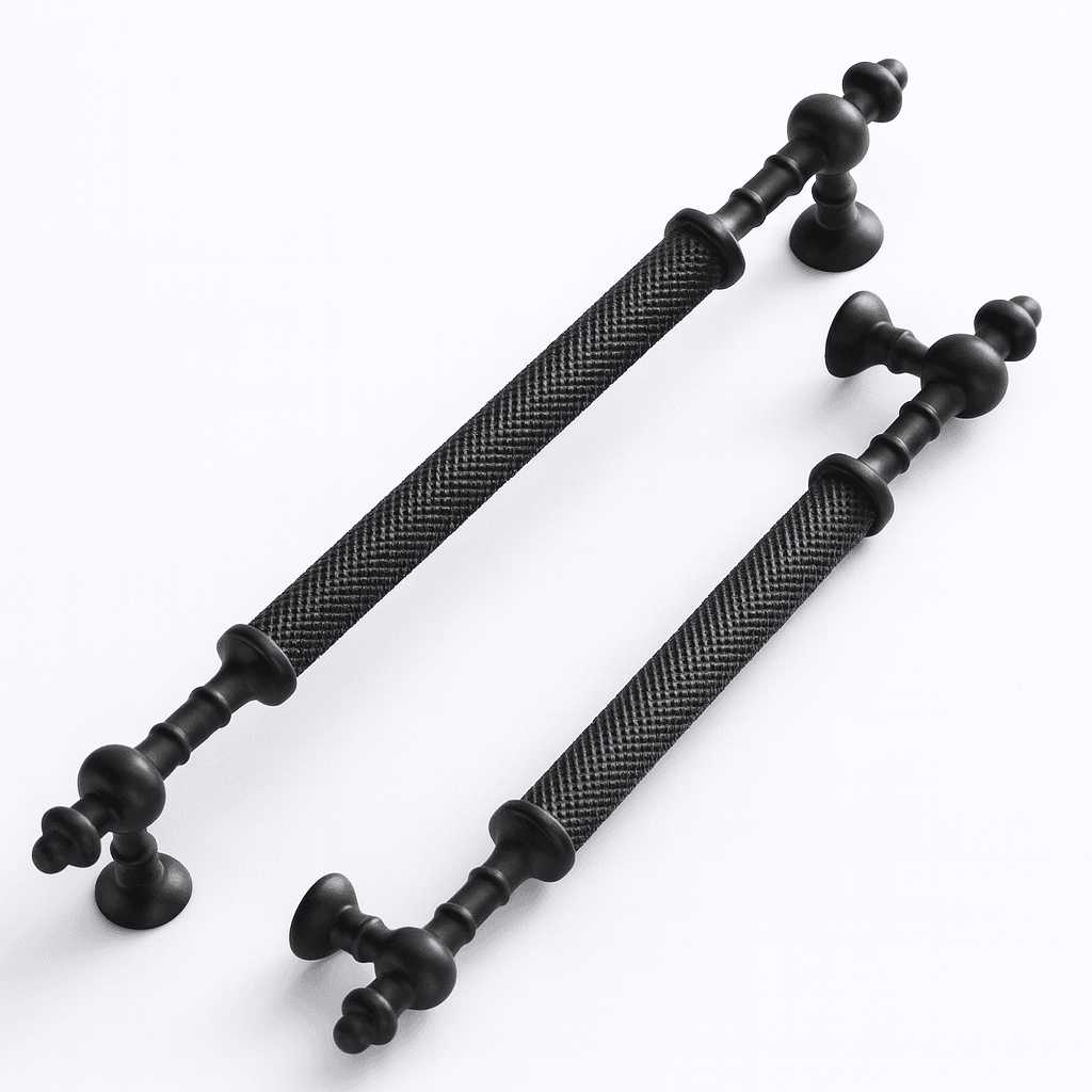 Ladin Siyah Metal Kulp 256 mm (25.6 cm) Mobilya Dolap Kapak Kulpları Kulbu Çekmece Mutfak Dolabı