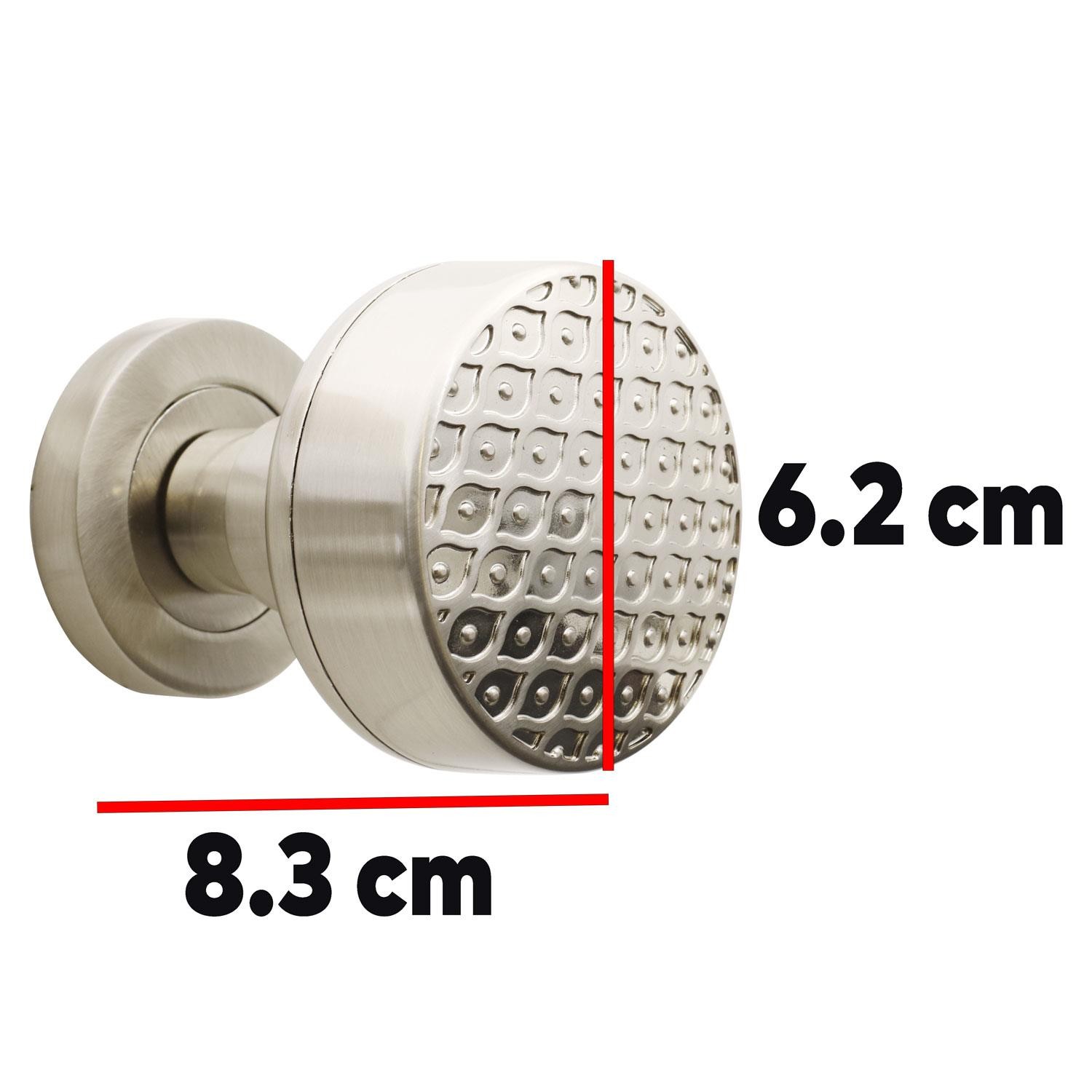 Linda Kapı Tokmağı Topuzu Kolu Metal Tokmak Saten Kapı Kolu Yale Sağa Sola Uygun 1 Takım