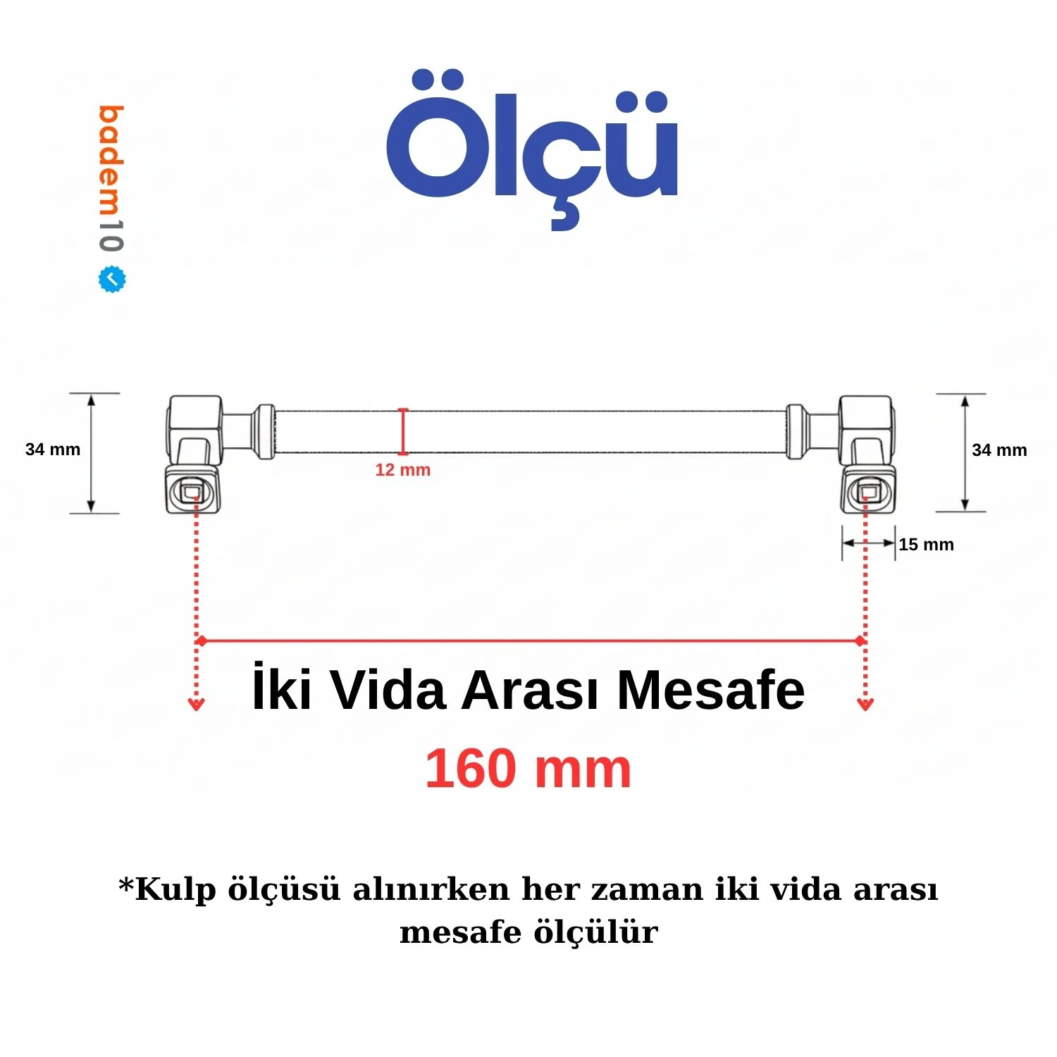 Talas 160 mm Düz Soft Antik Bakır Metal Kulp Mobilya Çekmece Dolap Kapak Kulpu Dayanıklı Kulpları
