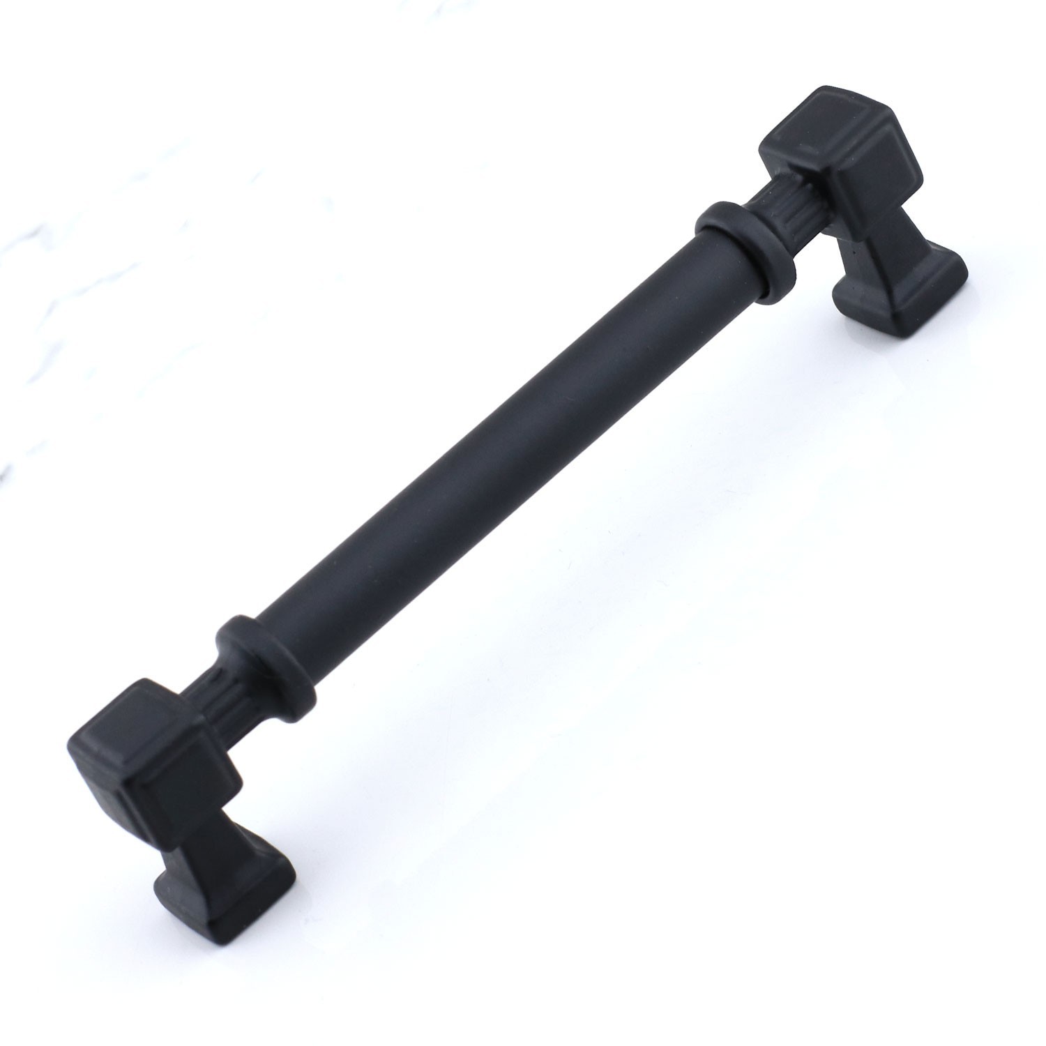 Talas 128 mm Düz SİYAH Metal Kulp Mobilya Çekmece Mutfak Dolabı Dolap Kulpları Kulb 12.8 cm
