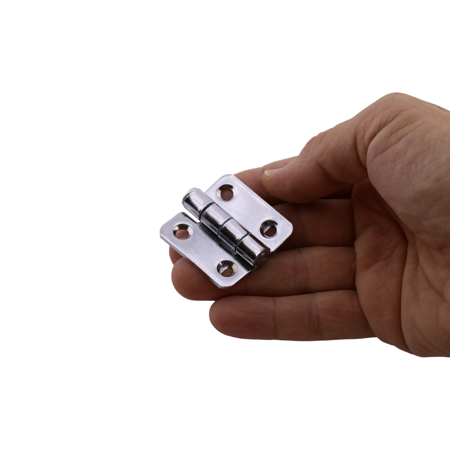 Menteşe 4 ADET SET Yaprak Gümüş Metal 40x40 mm Kapi Pencere Dolap Mobilya Kapak Menteşe Bağlantı