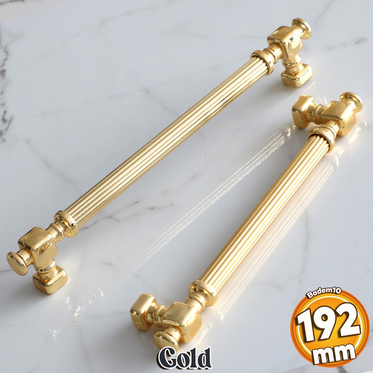 Talas Altın Çizgi Metal Kulp 192 mm 19.2 cm Mobilya Çekmece Mutfak Dolabı Dolap Kapak Kulpları Kulbu