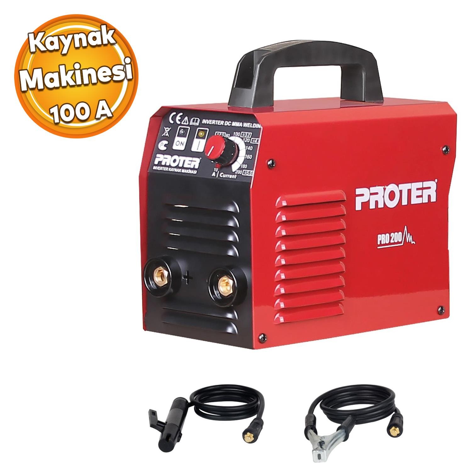 Proter İnverter Kaynak Makinası PRO200 Demir Metal Birleştirme Kaynak Makina 200 A 6.5 KW Elektrot