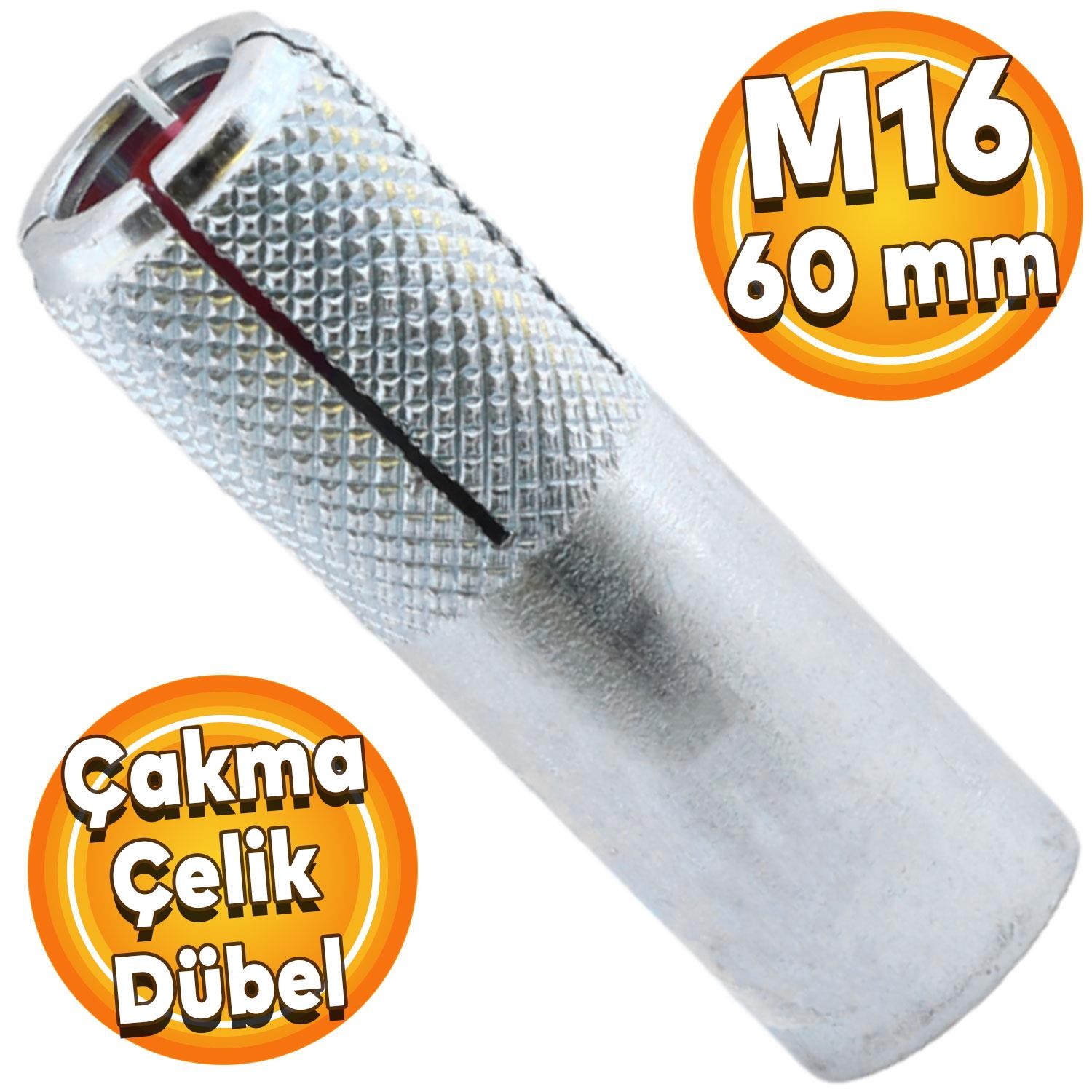 Çakma Çelik Dübel M16