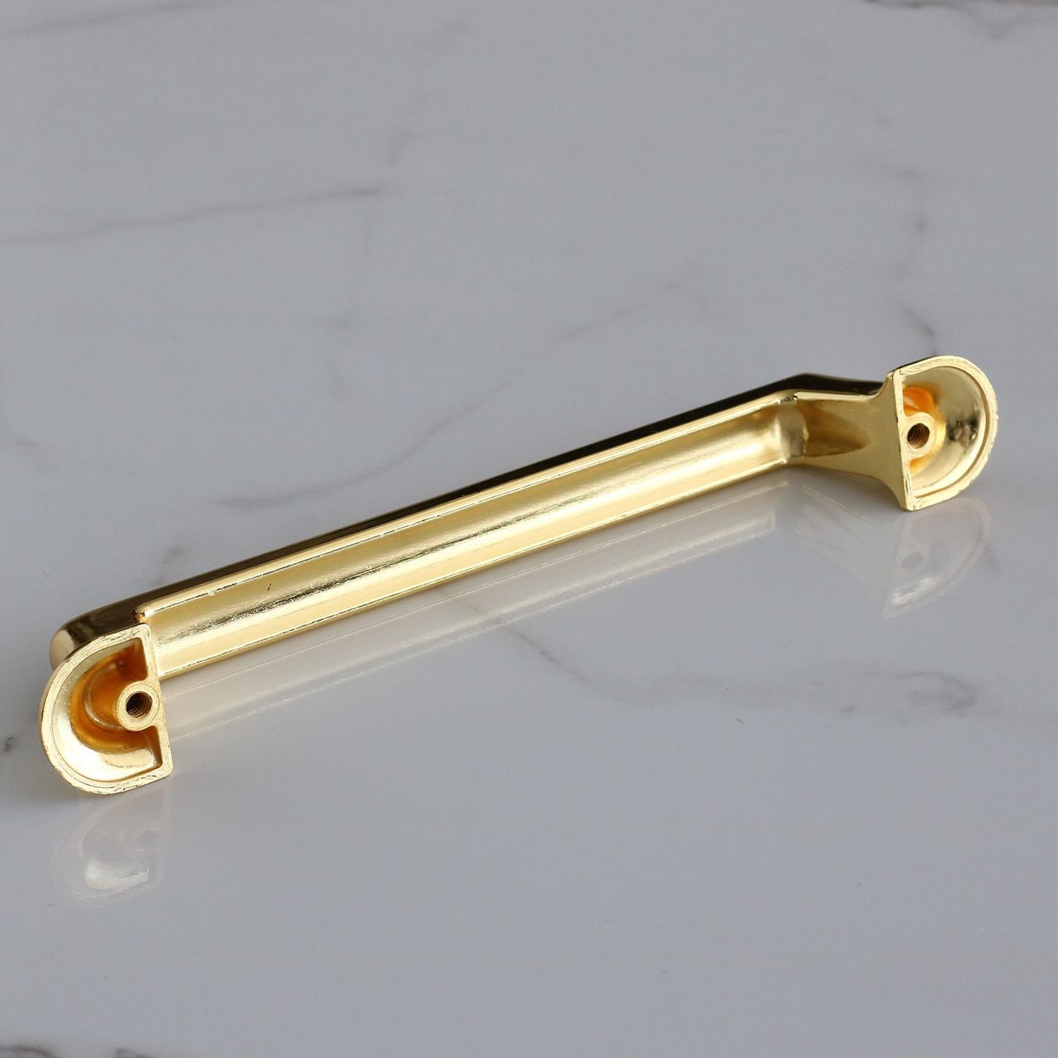 Gold Altın Metal Kulp 128 Mm-12.8 Cm Mobilya Çekmece Mutfak Dolabı Dolap Kapak Kulpları Kulbu