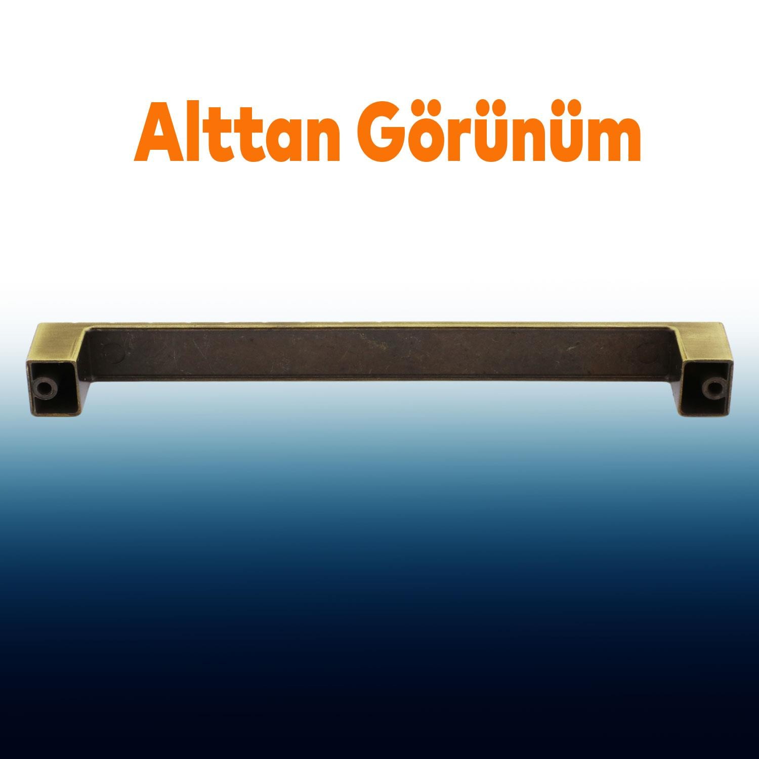 Bihter Metal 160 mm Eskitme Antik Sarı Mobilya Mutfak Çekmece Dolap Dolabı Kulpu Kulbu Kulpları