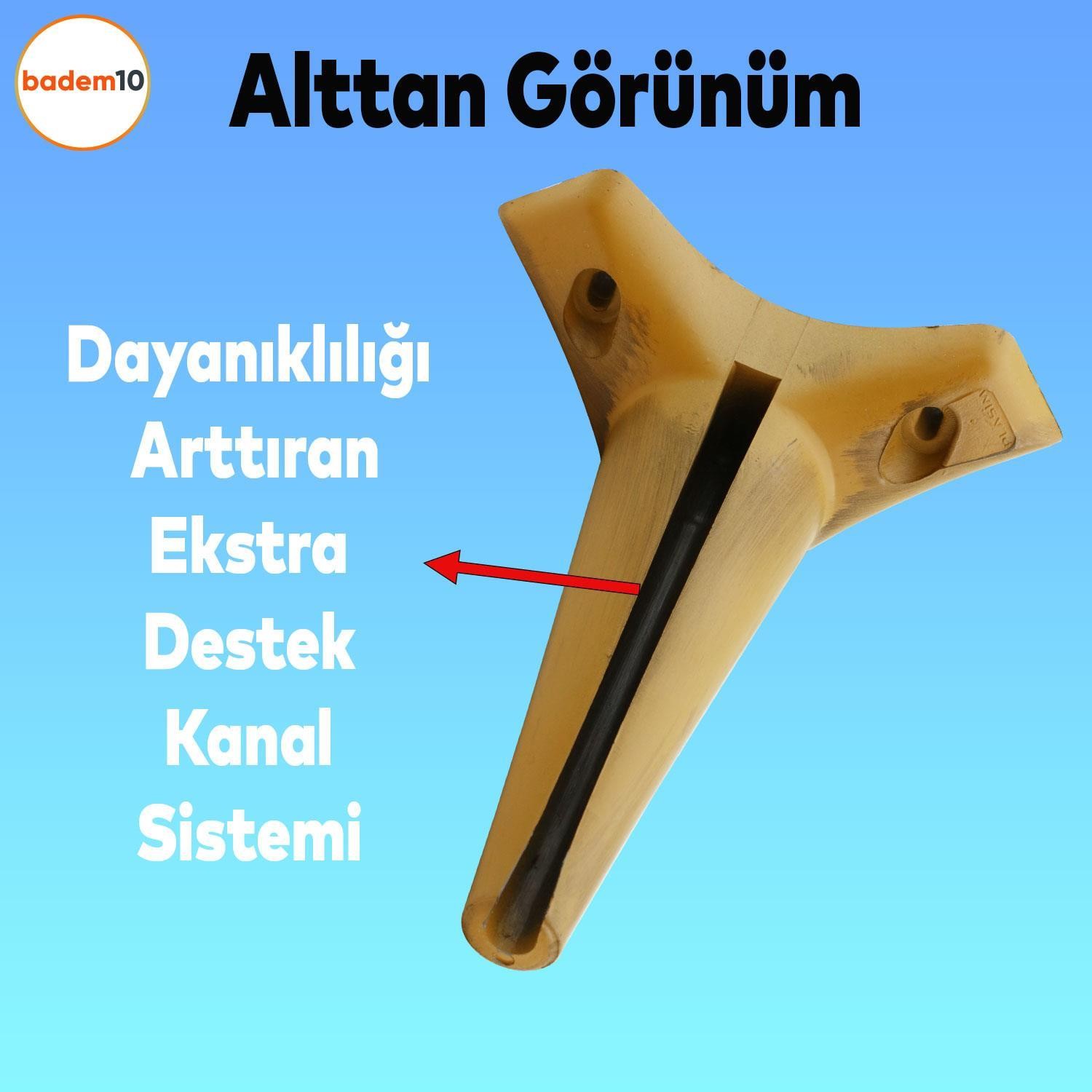 Aspen Lüks Mobilya Kanepe Koltuk Tv Ünitesi Baza Ayağı Ayakları 15 Cm Açık Kahverengi Ayak (4 ADET)