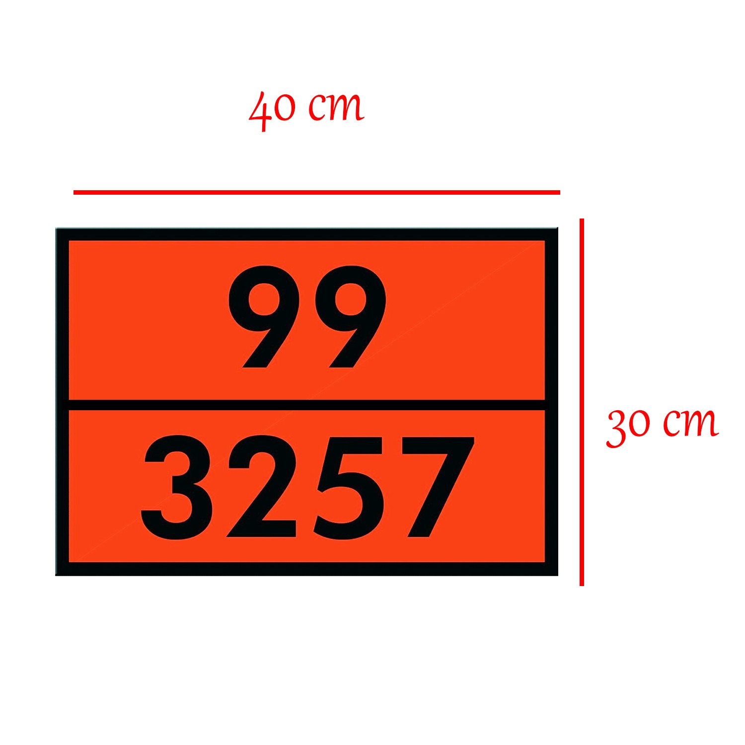 Metal 40x30 cm Levha (1 Adet) 99-3257 Tehlikeli Madde Uyarısı 100° Üstü Sıcak Madde Uyarı