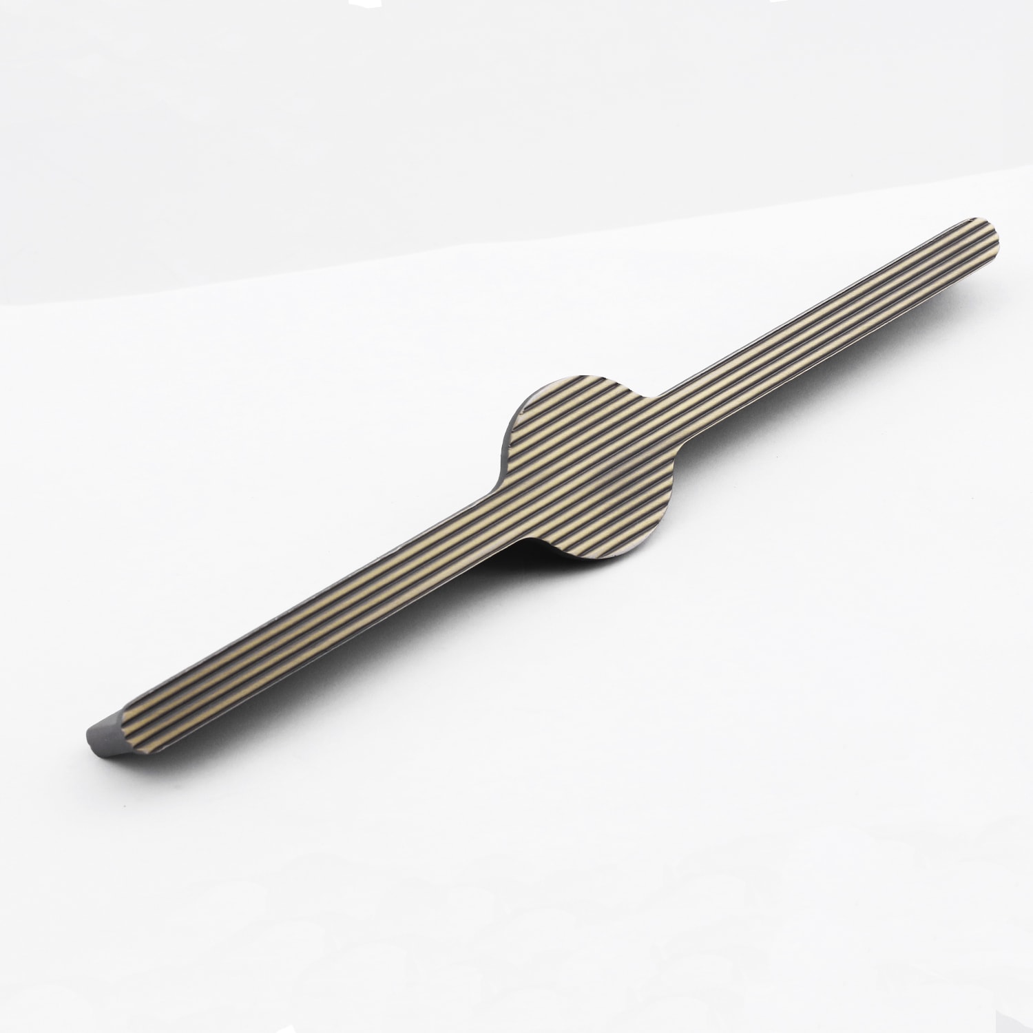 Saral Çizgili Antik Sarı Metal Kulp 224 mm 22.4 cm Mobilya Çekmece Mutfak Dolabı Dolap Kapak Kulplar