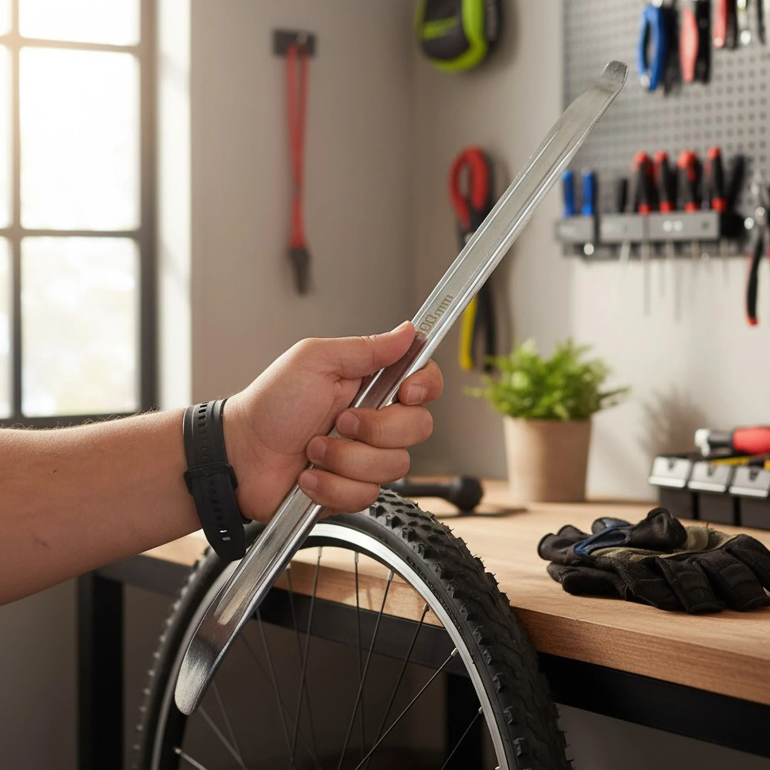 EL500 Oluklu Levye 500MM Gümüş Gri 