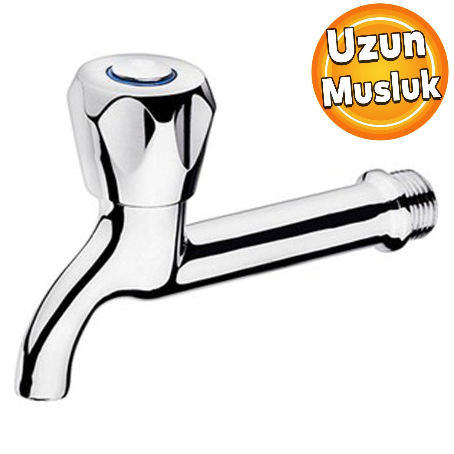 Uzun Musluk Lavabo Banyo Mutfak Musluğu Çevirmeli Çeşme