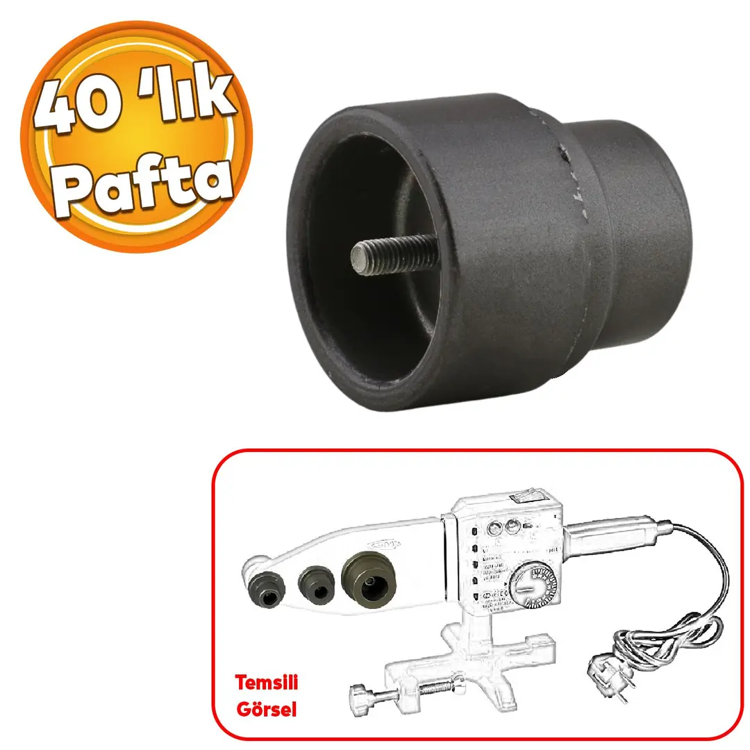 ppp　pp-「p」　4枚 PVC PPRC Tesisat Boru Paftası 40 Lık Plastik Boru Kaynak Birleştirme M