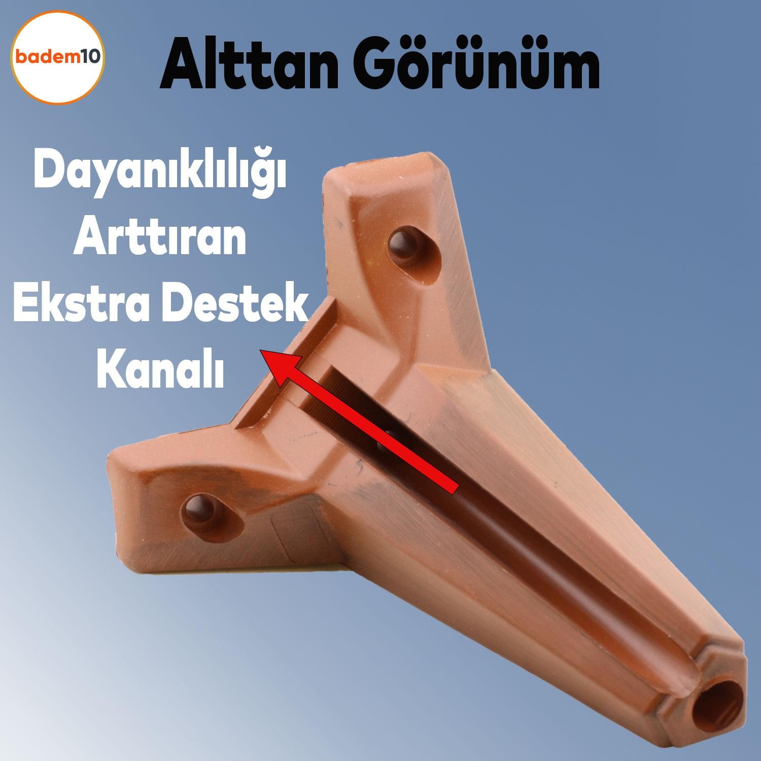 Sedir Lüks Mobilya Kanepe Tv Ünitesi Koltuk Ayağı 15 Cm Ahşap Desenli Kahverengi Ayakları 4 Adet