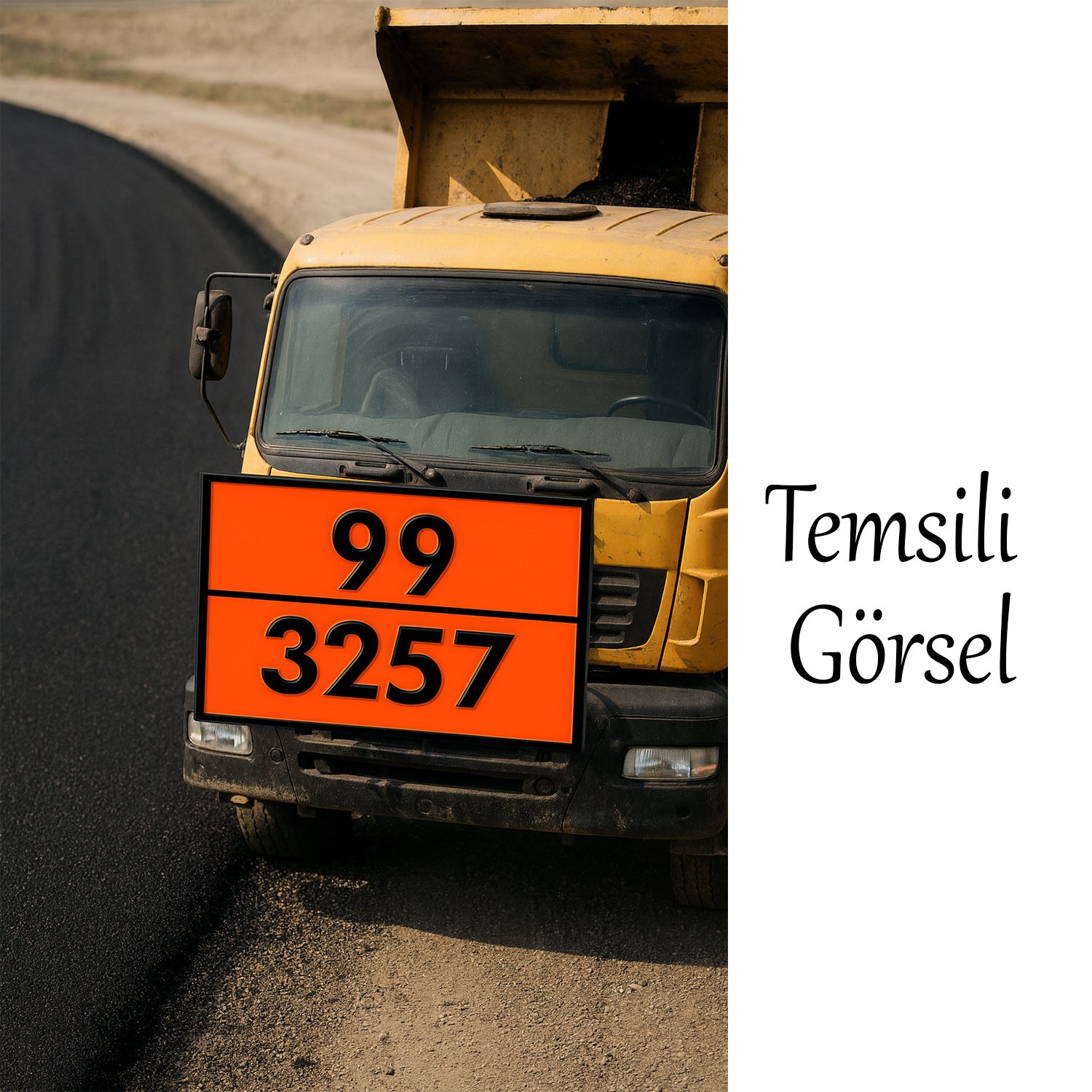 Metal 40x30 cm Levha (1 Adet) 99-3257 Tehlikeli Madde Uyarısı 100° Üstü Sıcak Madde Uyarı