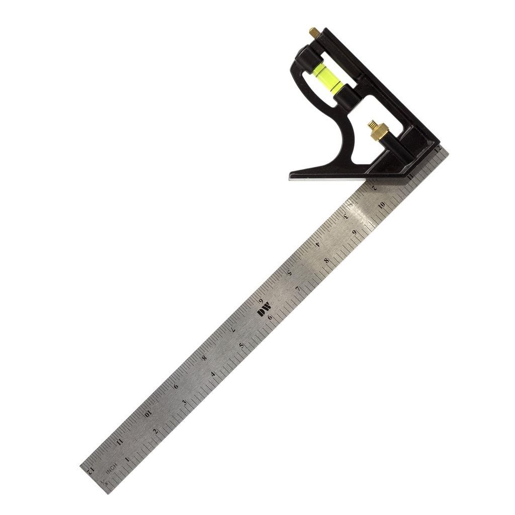 BTS Dw Ayarlanabilir Su Terazili Gönye 30 cm 45-90° Marangoz Açı Ölçer Cetvel