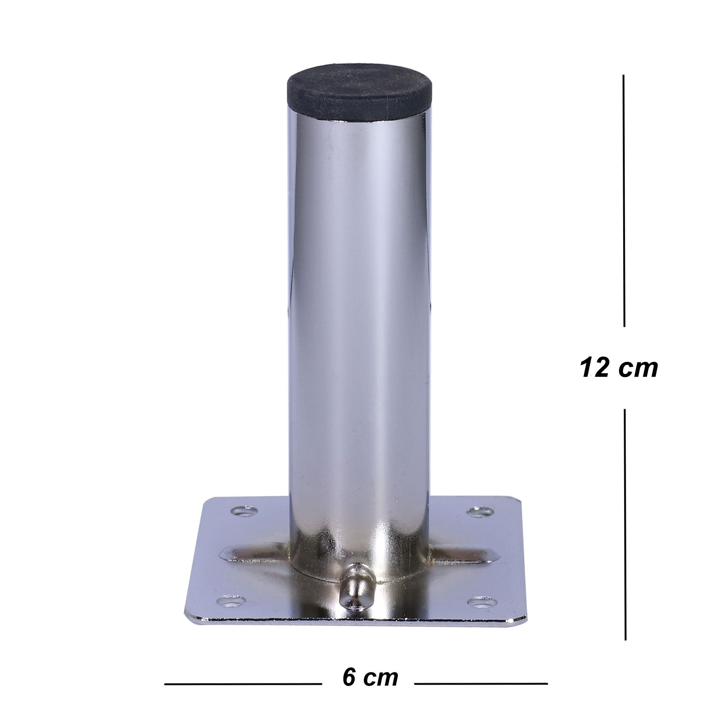 Mobilya Masa Sehpa Ayağı Metal Ayakları 12 Cm Krom (4 ADET)