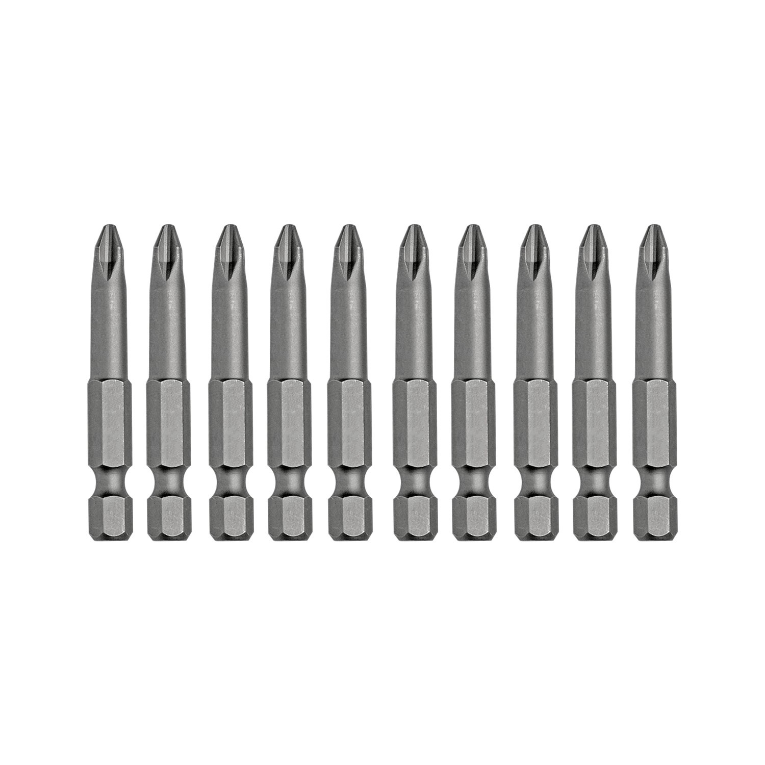 Mıknatıslı Yıldız PH2 Bits Uç 50 mm 10'lu Set Kutulu Manyetik 1/4" Matkap Ucu 5 cm Uzunluk