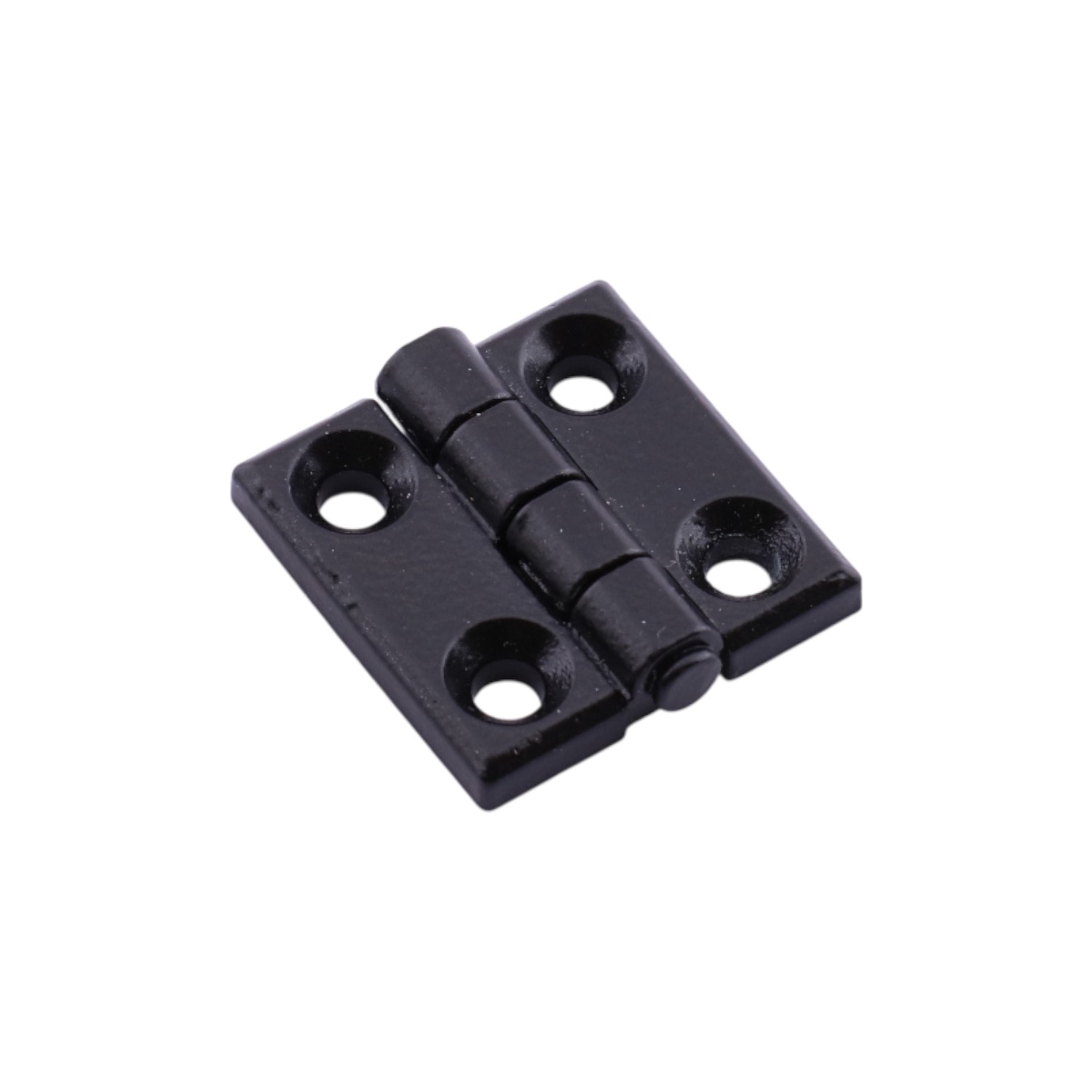 Siyah Metal Mini Yaprak Menteşe 30x30mm Dayanıklı Mobilya Kapı Dolap Çekmece Kapak Aksesuar Bağlantı